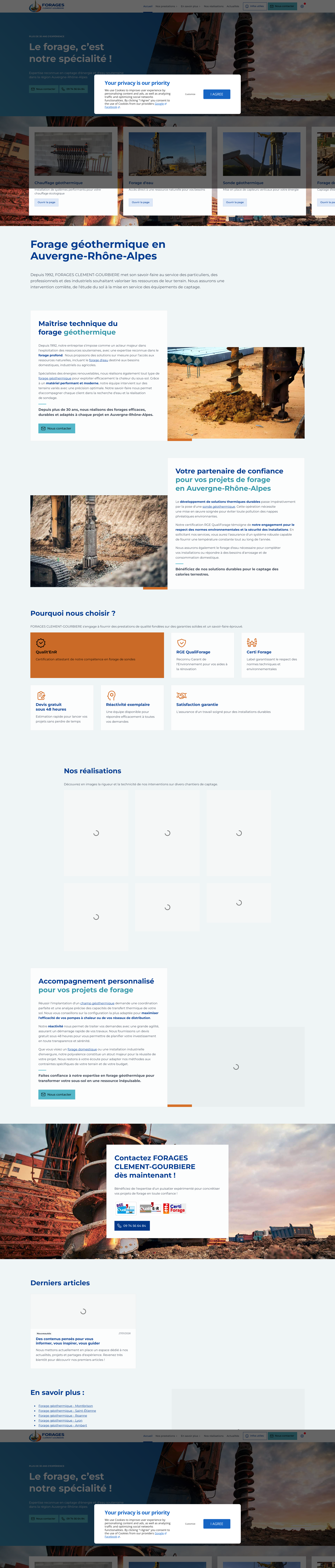 Aperçu du site