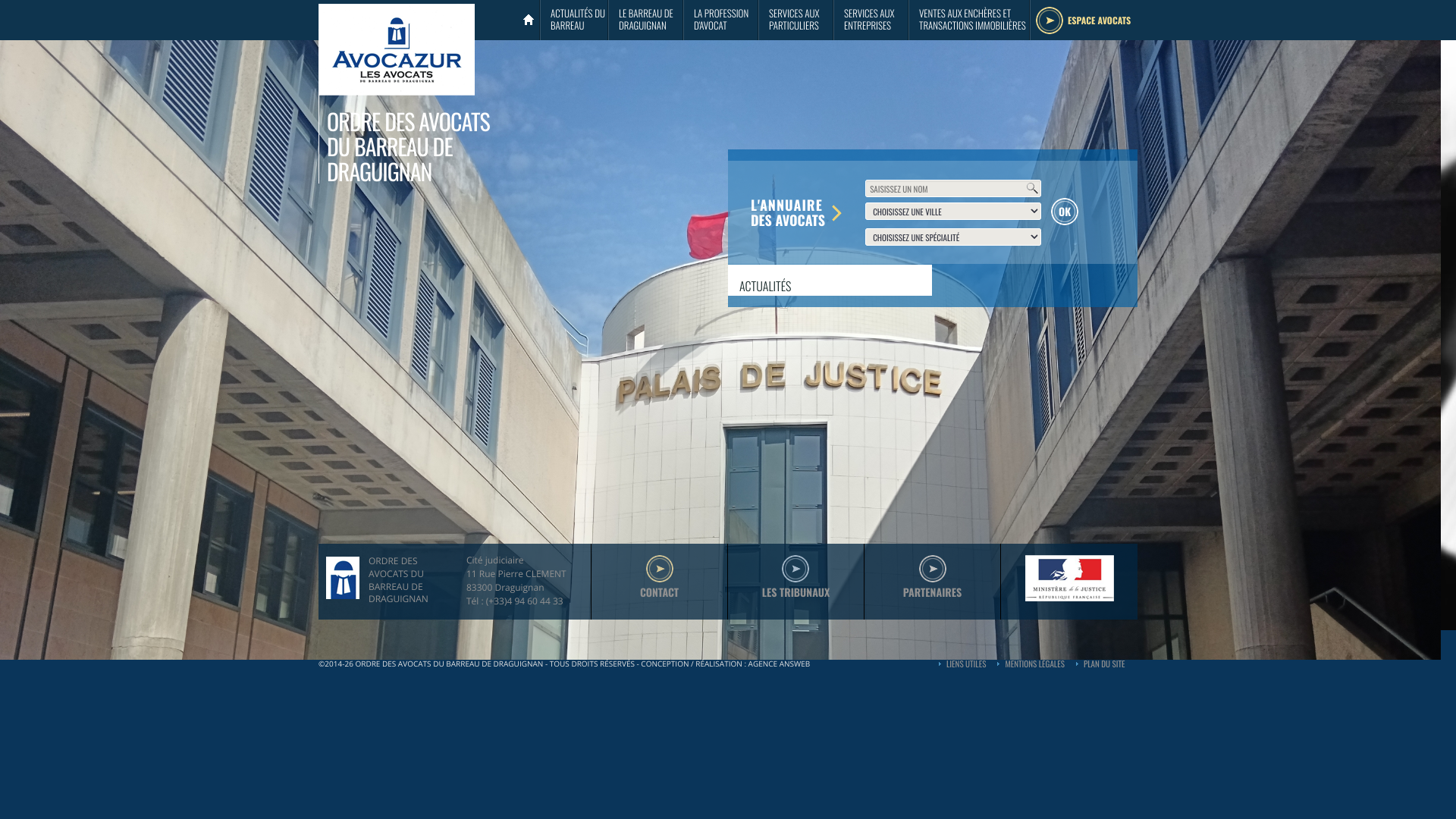 Aperçu du site