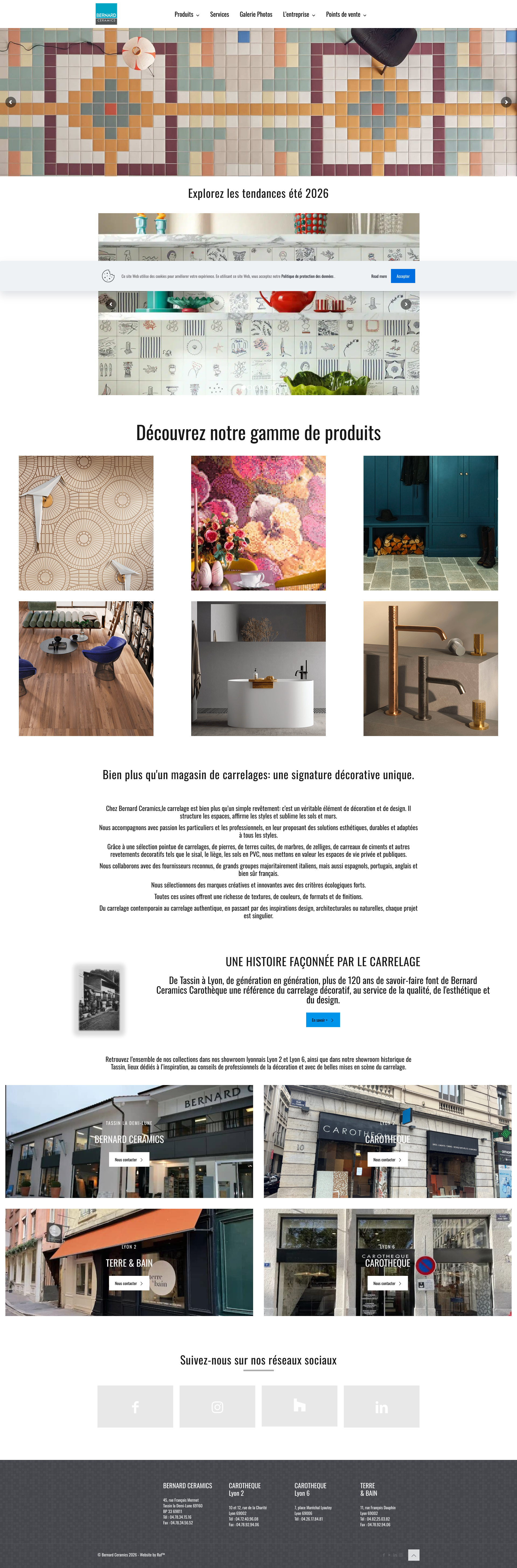 Aperçu du site