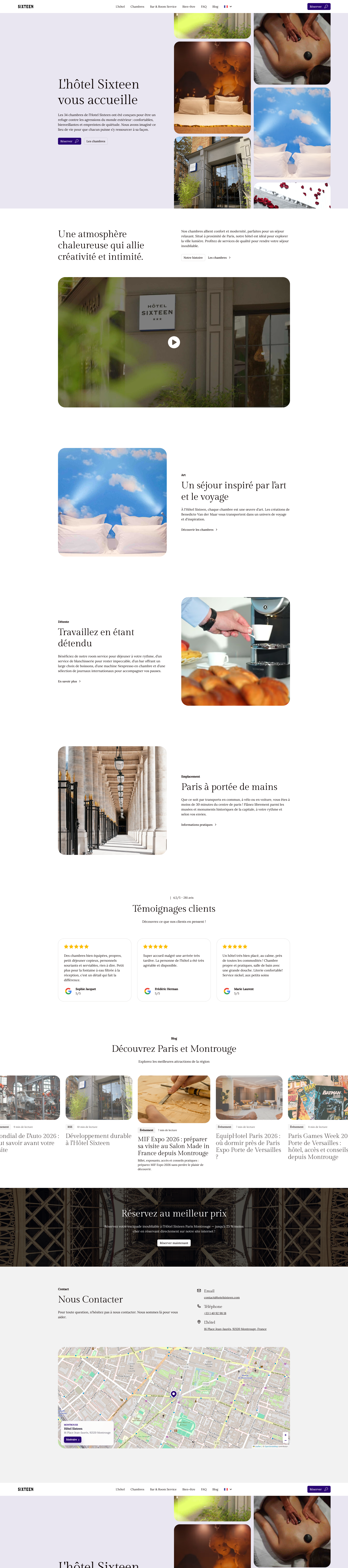 Aperçu du site