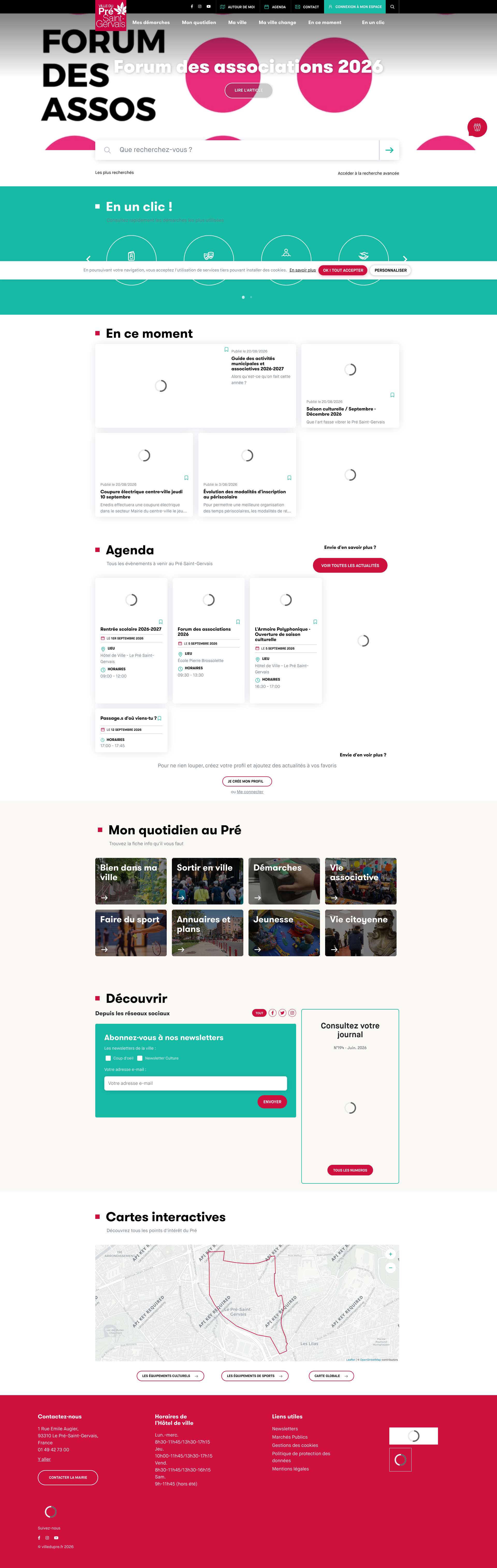 Aperçu du site