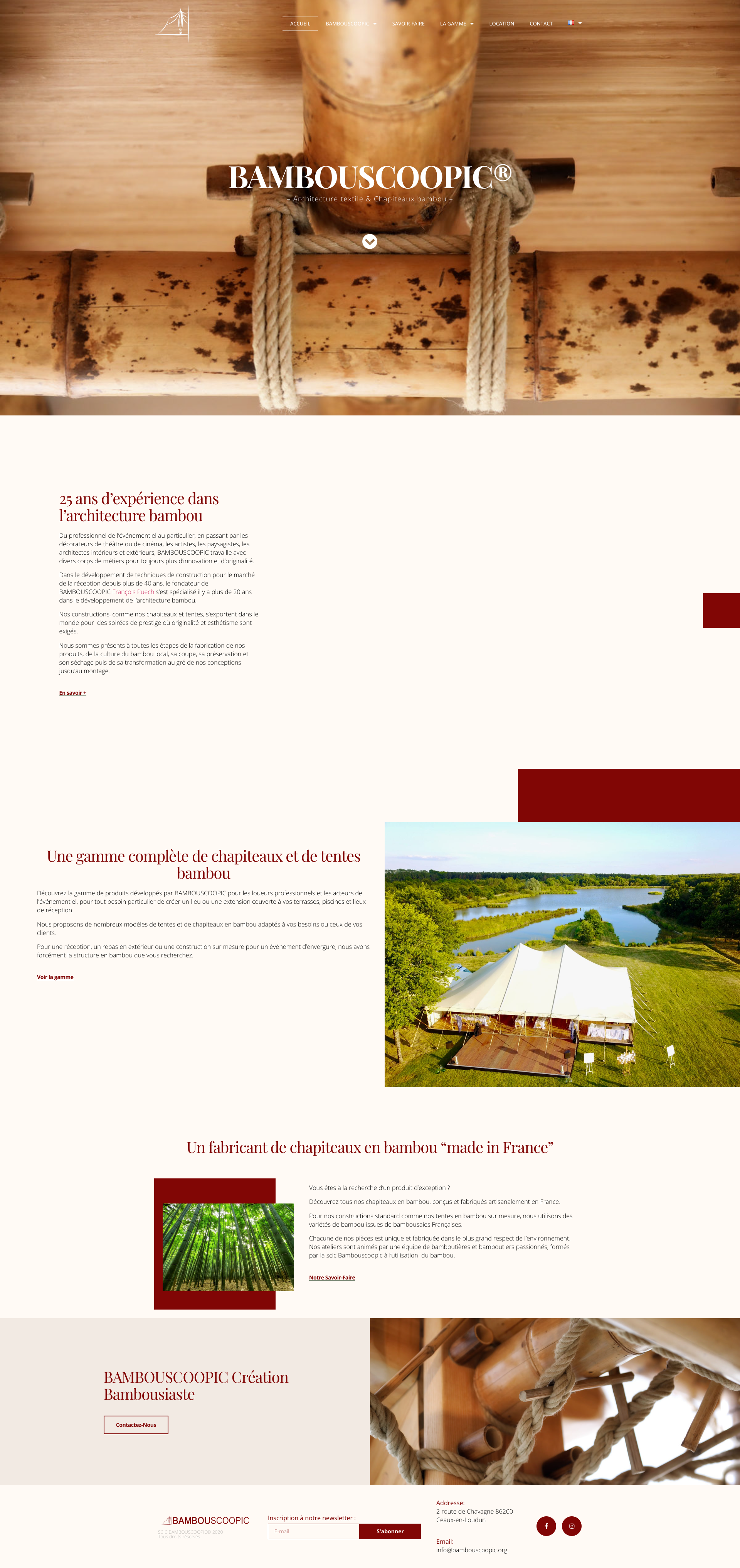 Aperçu du site
