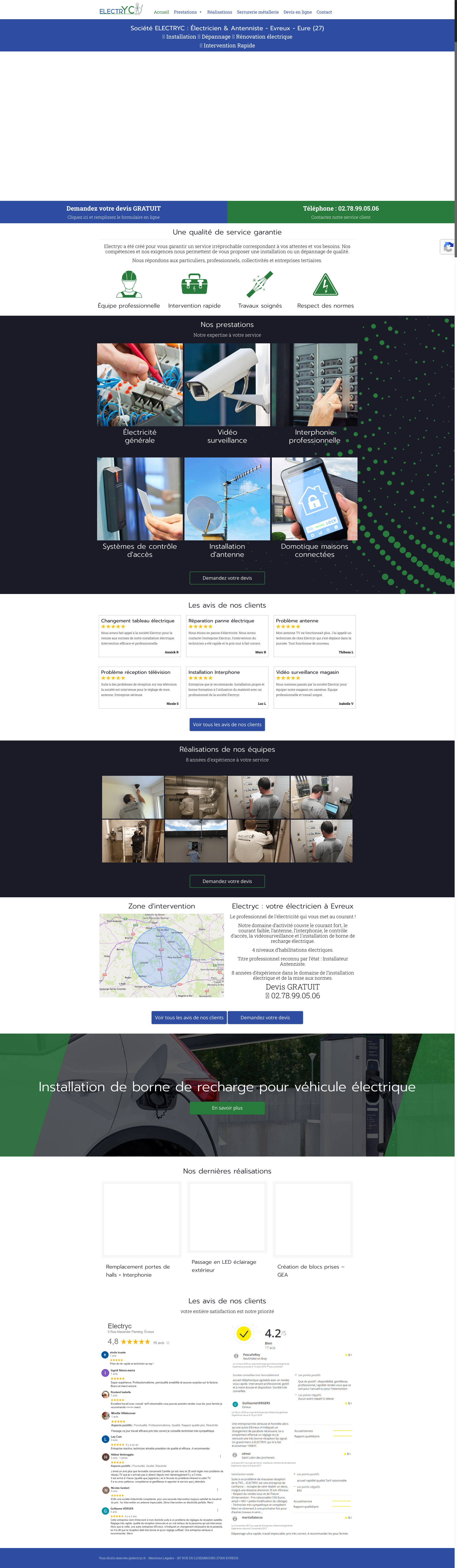 Aperçu du site