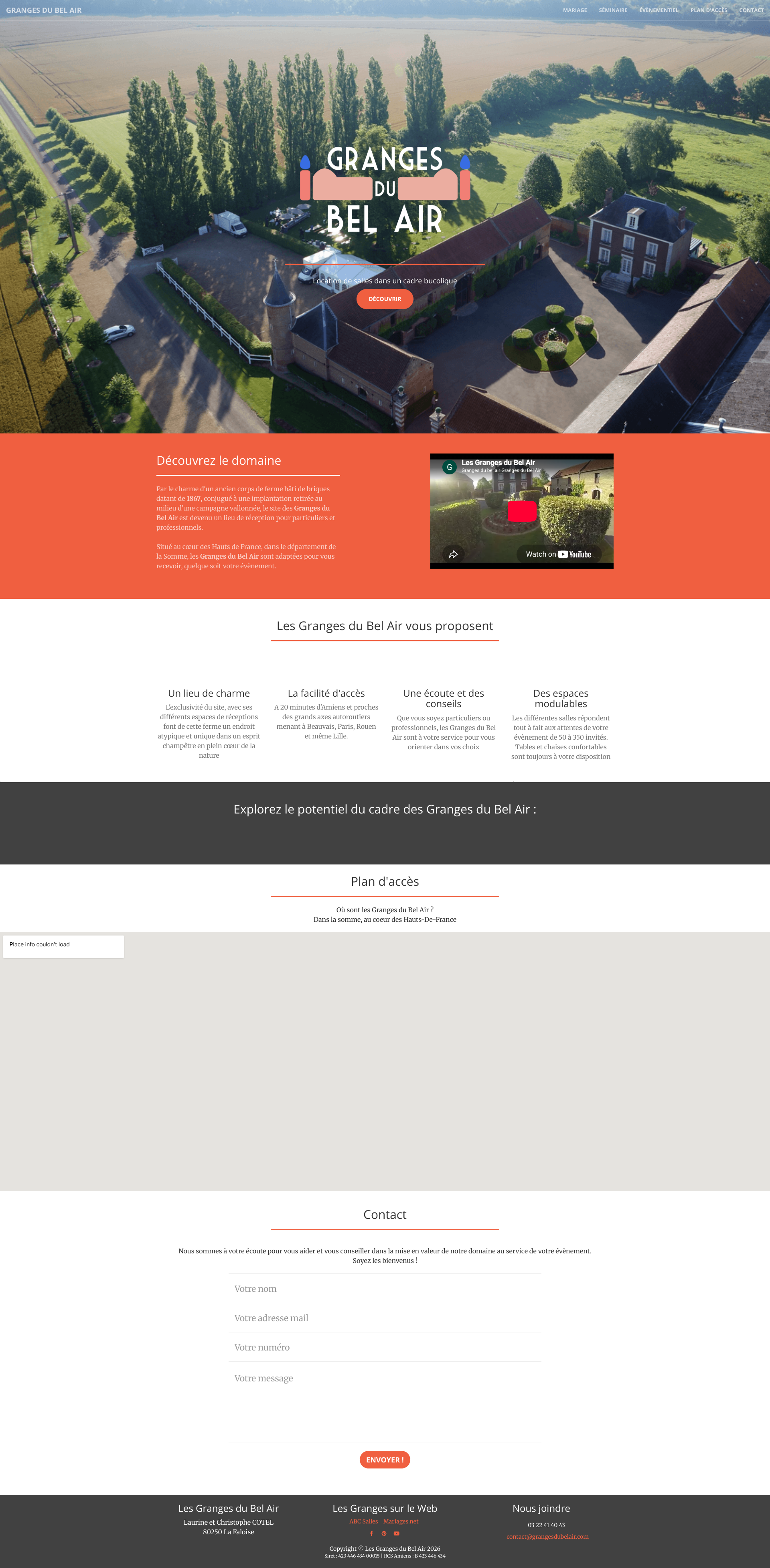Aperçu du site