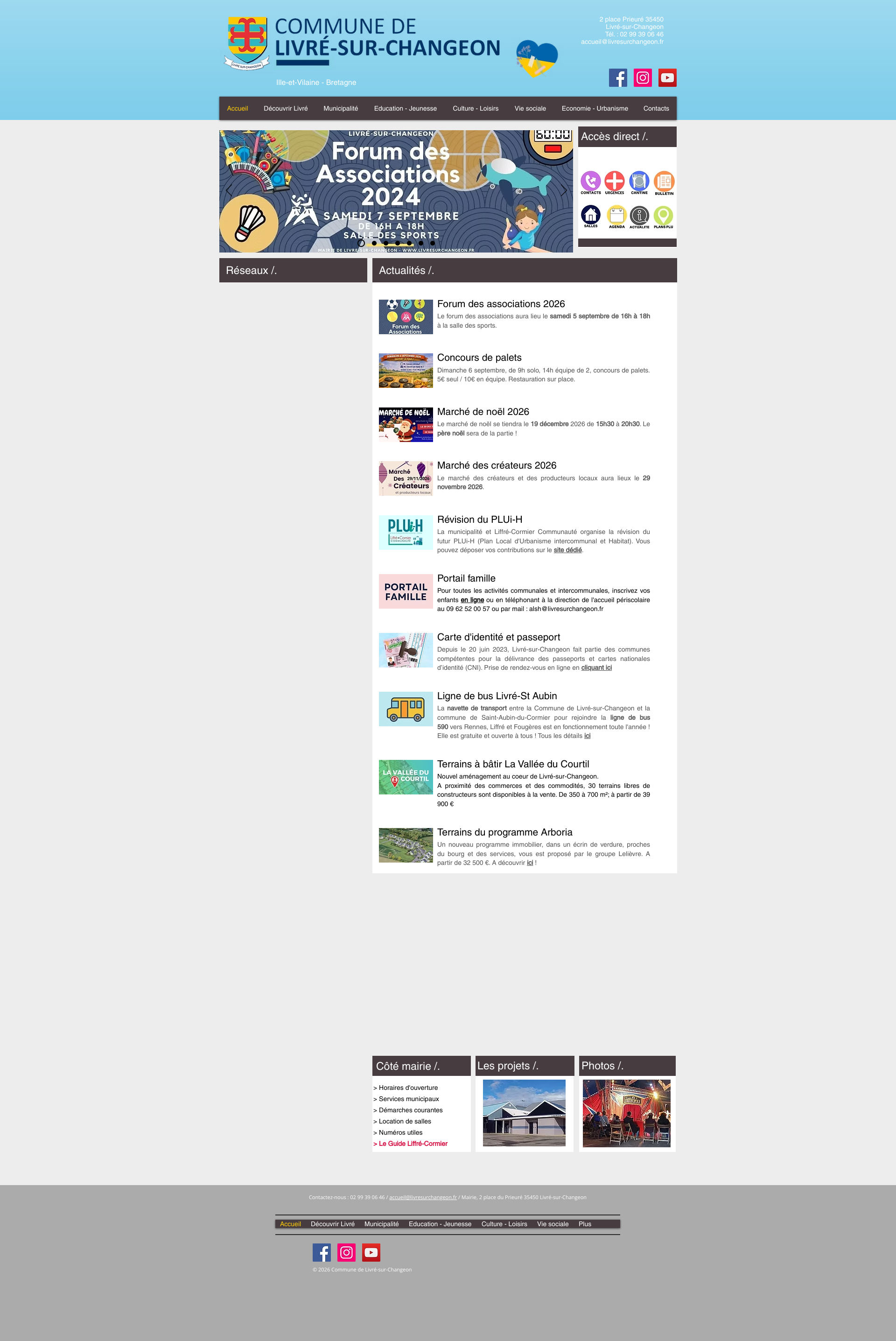 Aperçu du site