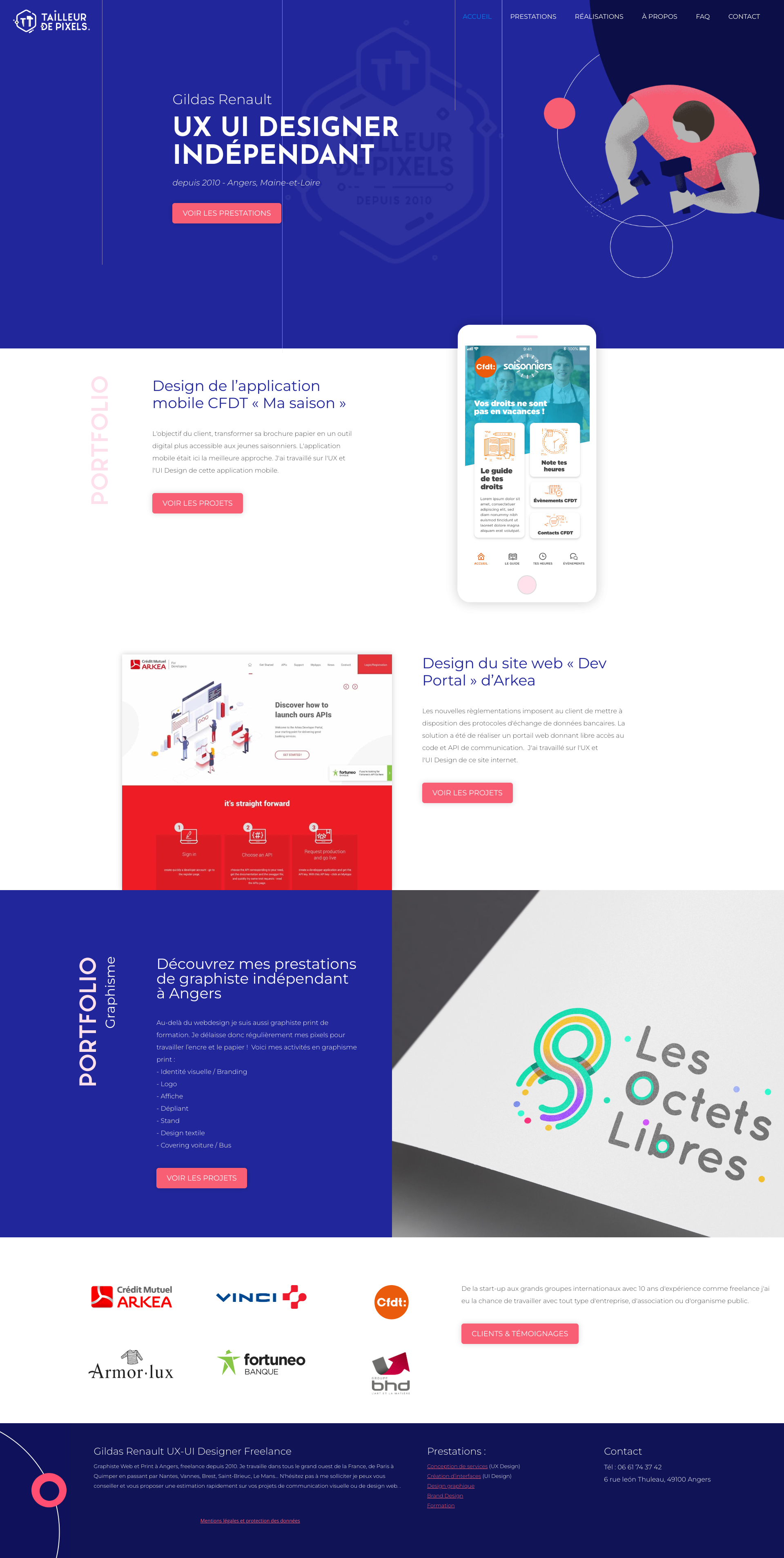 Aperçu du site