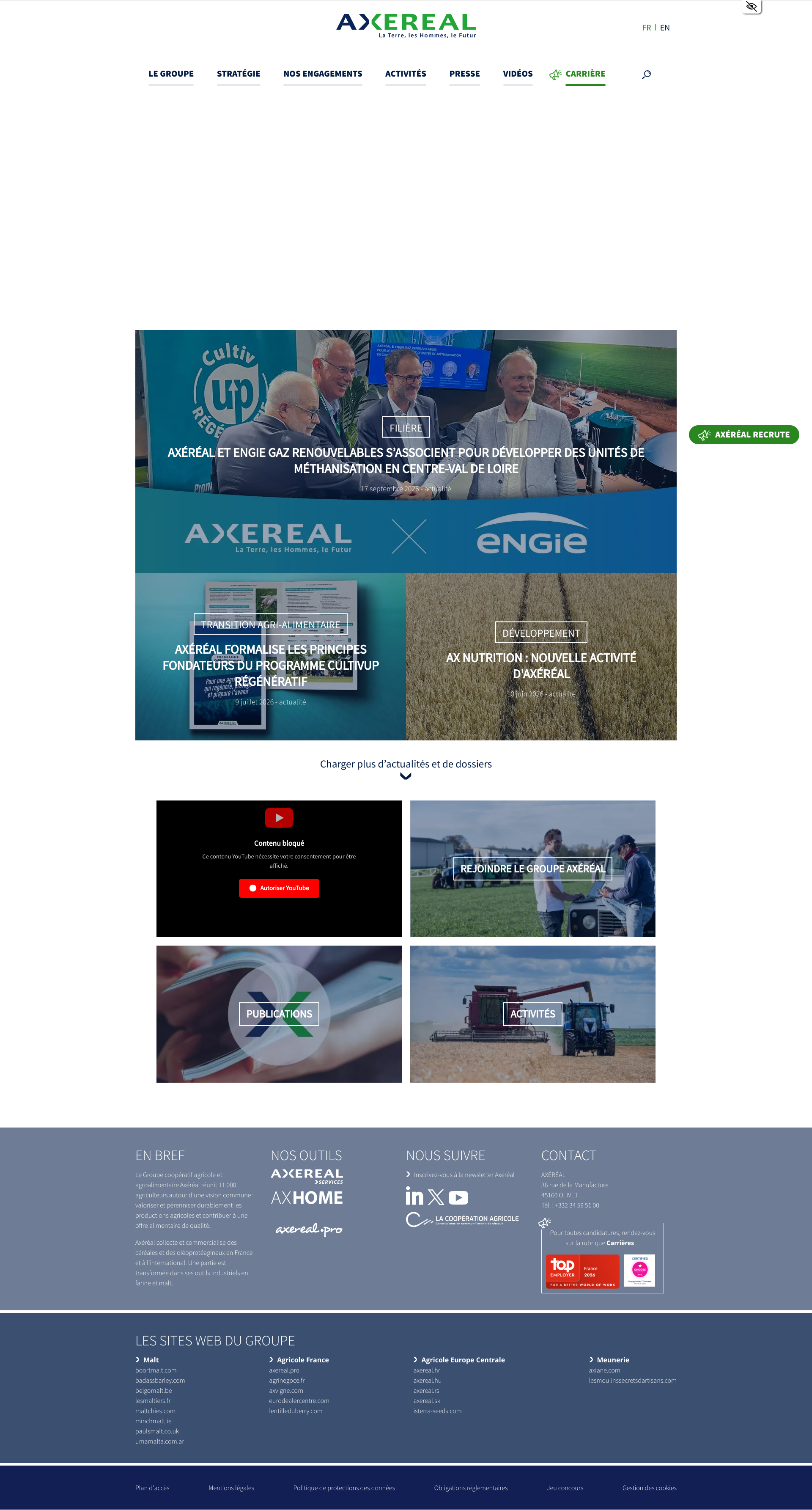 Aperçu du site