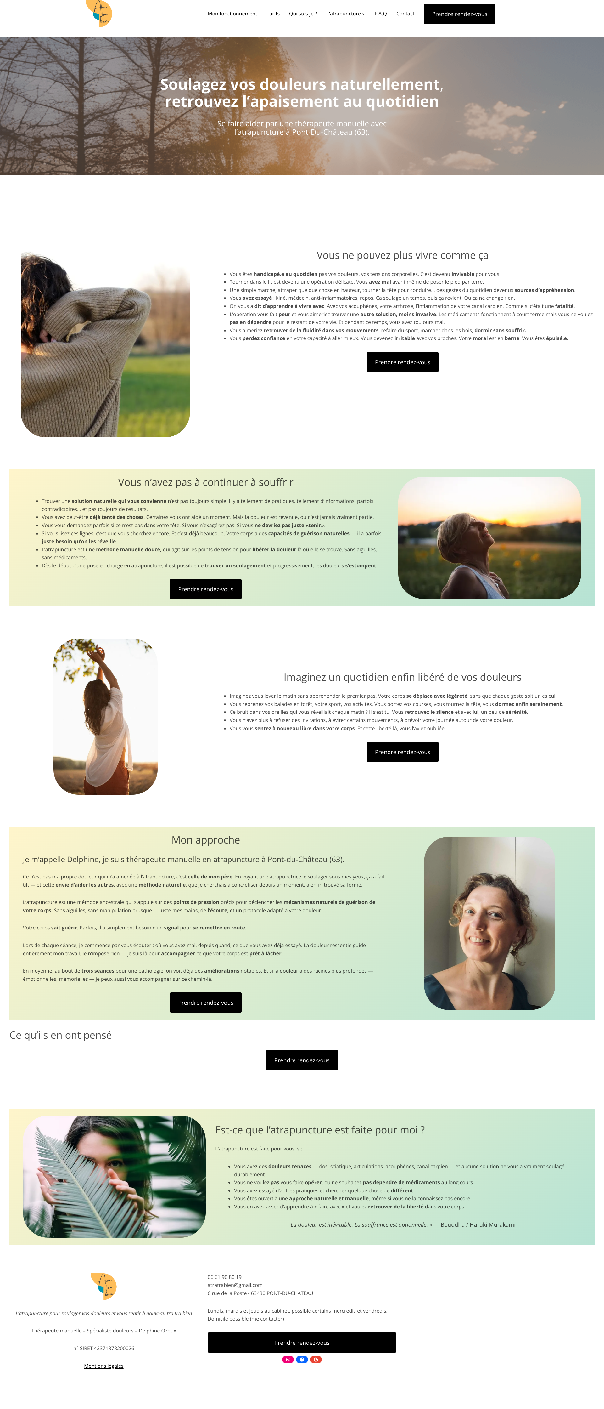 Aperçu du site