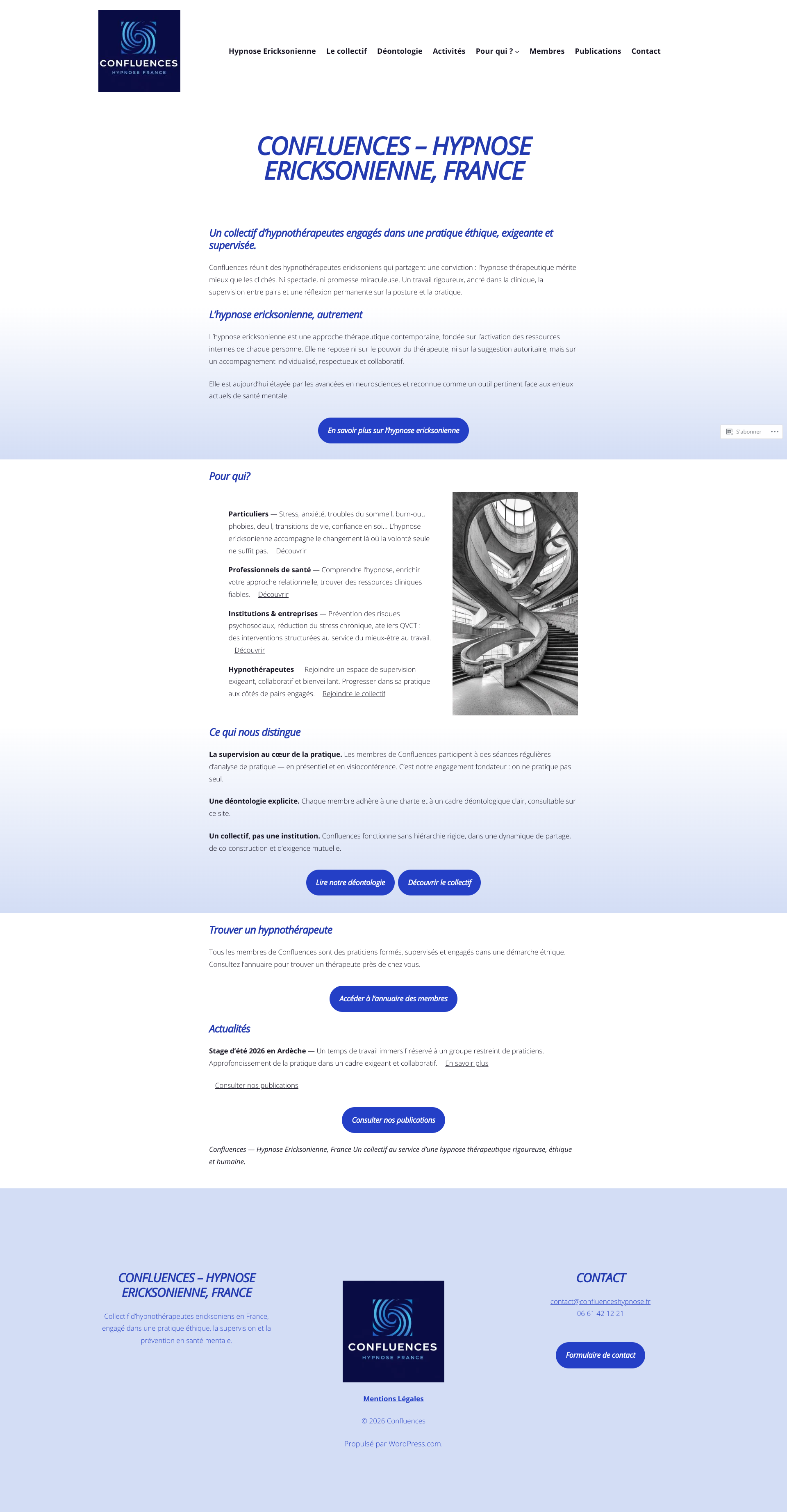 Aperçu du site