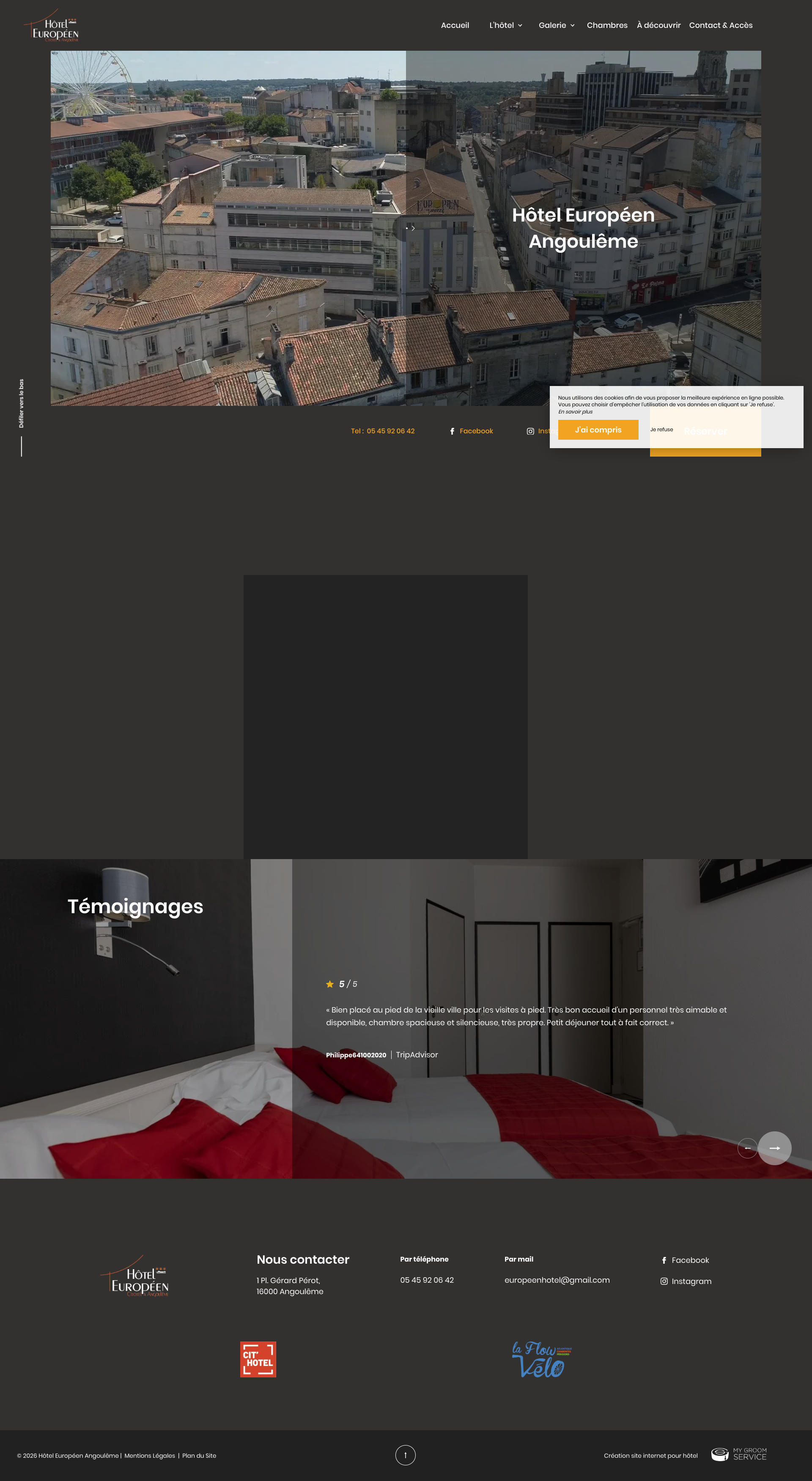 Aperçu du site