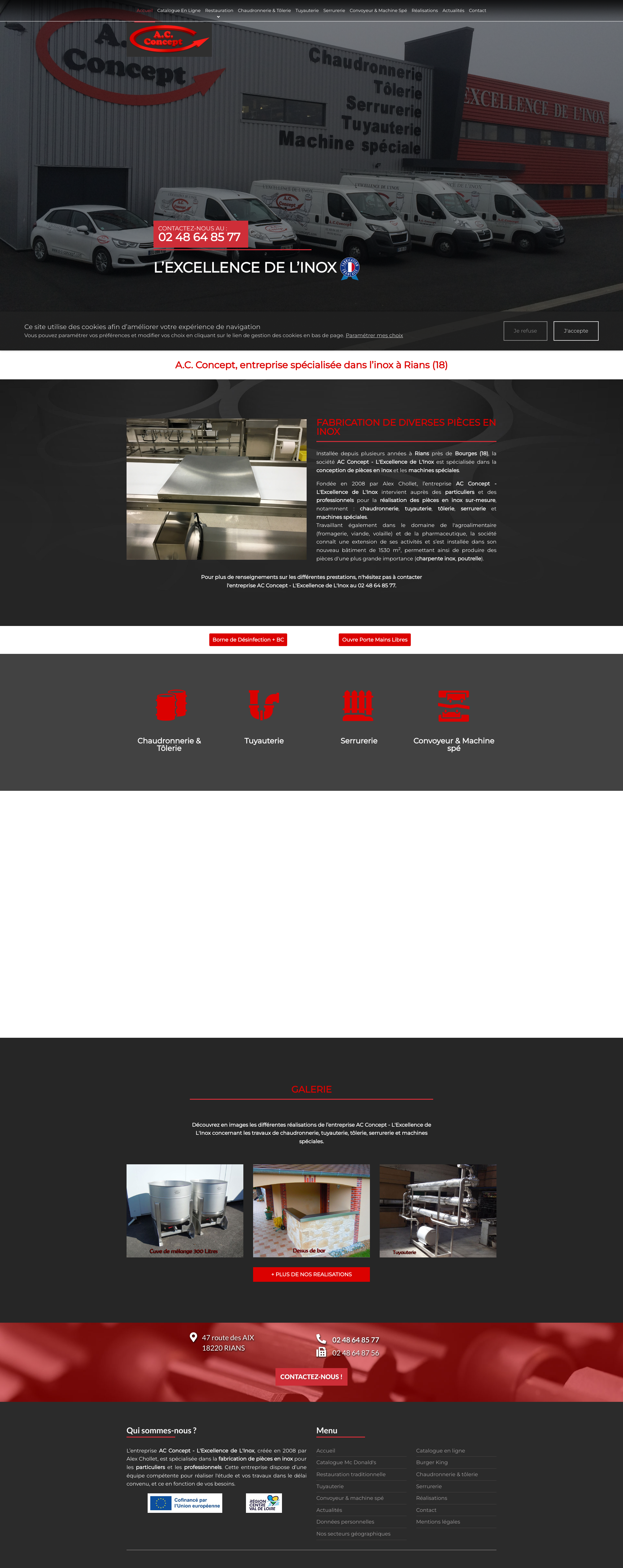 Aperçu du site