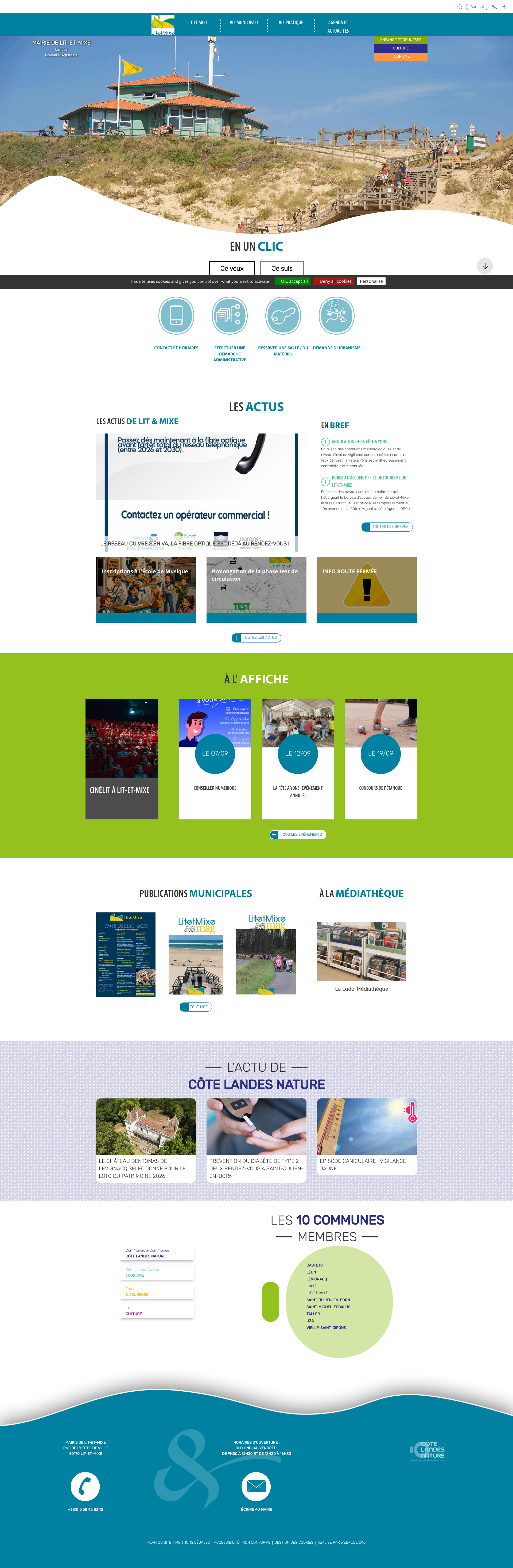 Aperçu du site