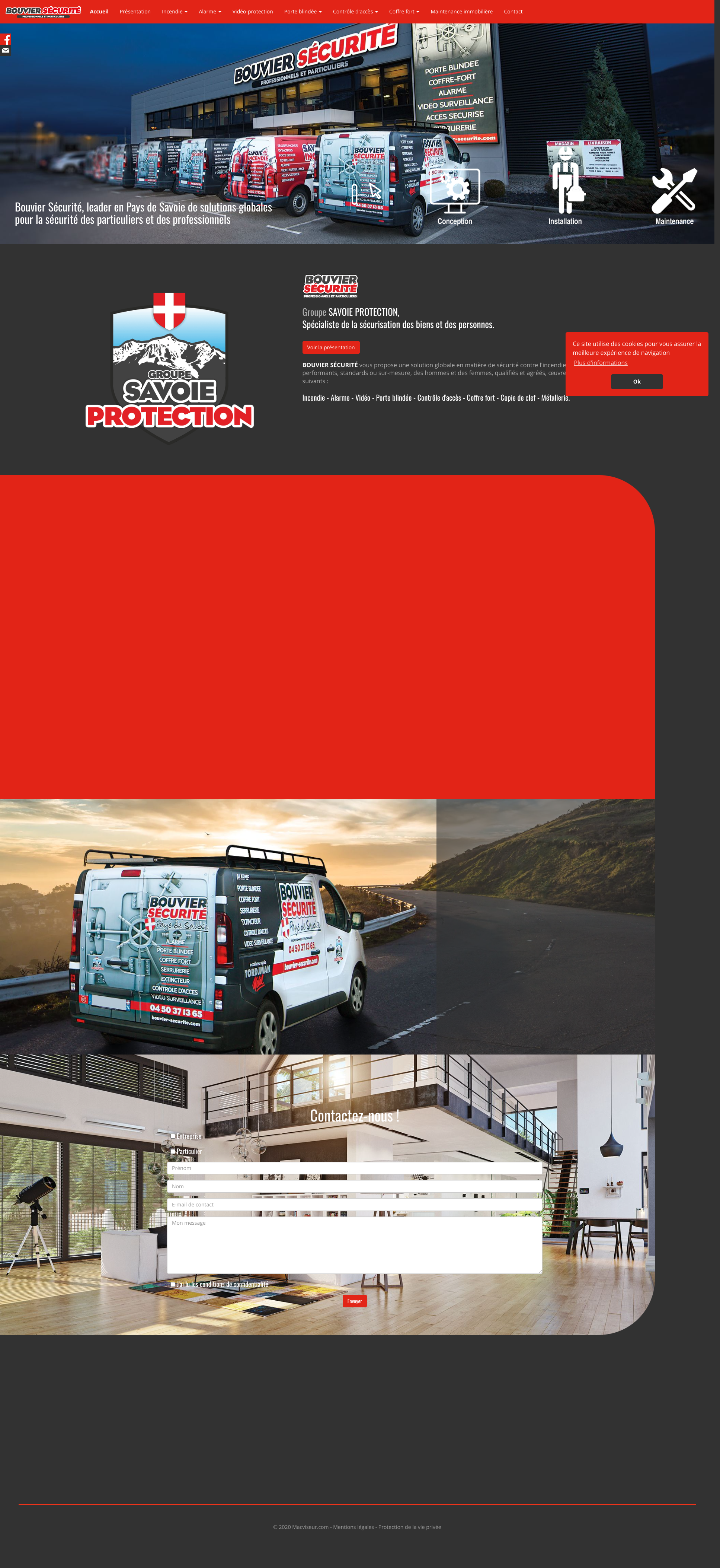Aperçu du site