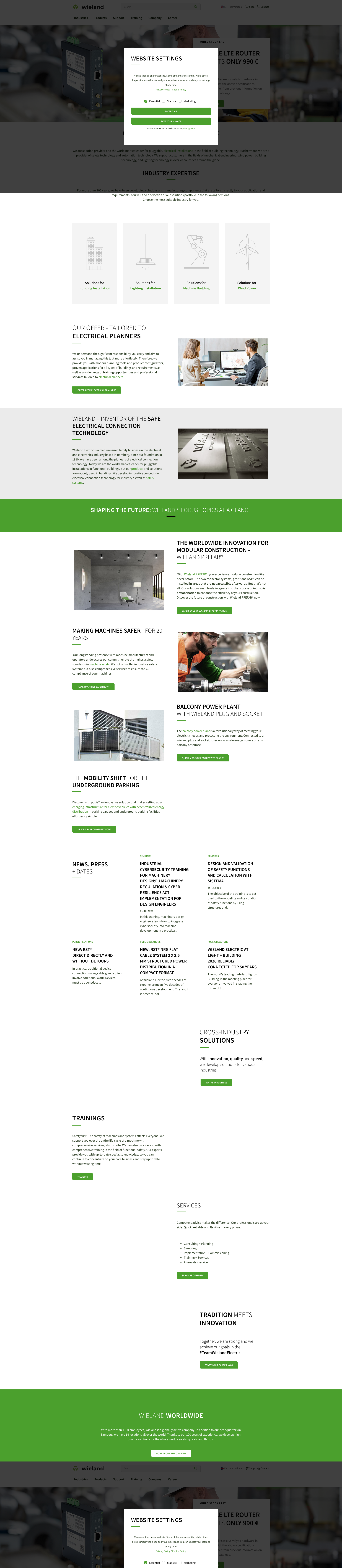 Aperçu du site