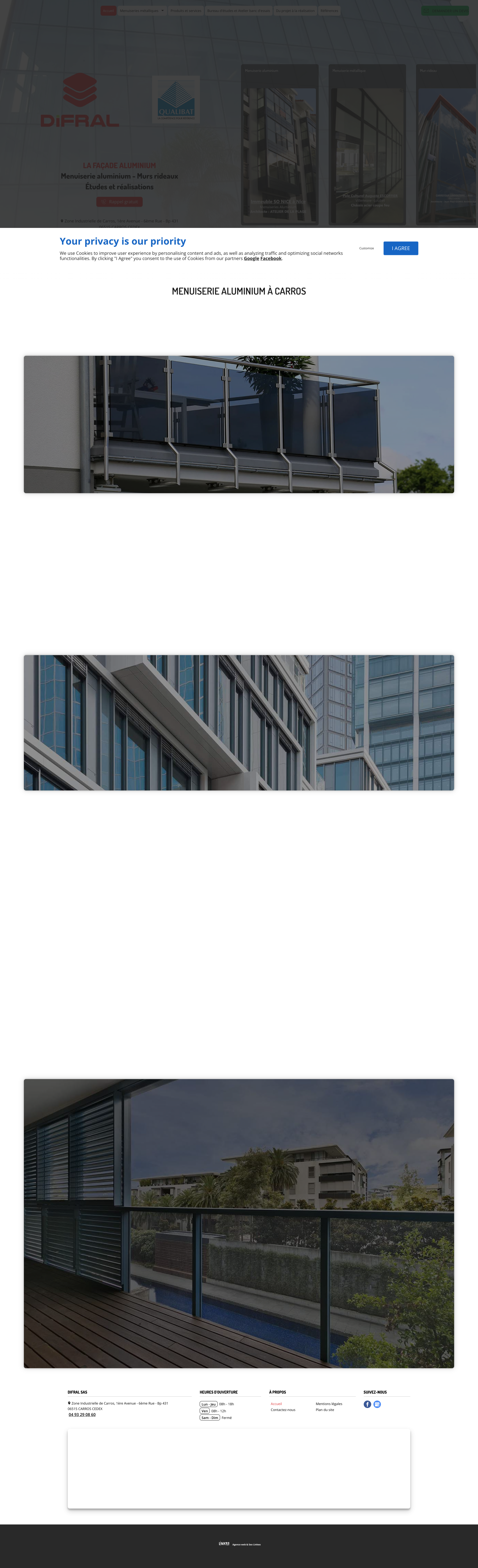 Aperçu du site
