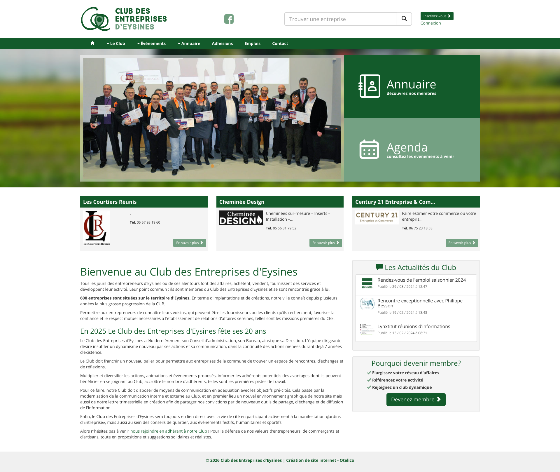 Aperçu du site