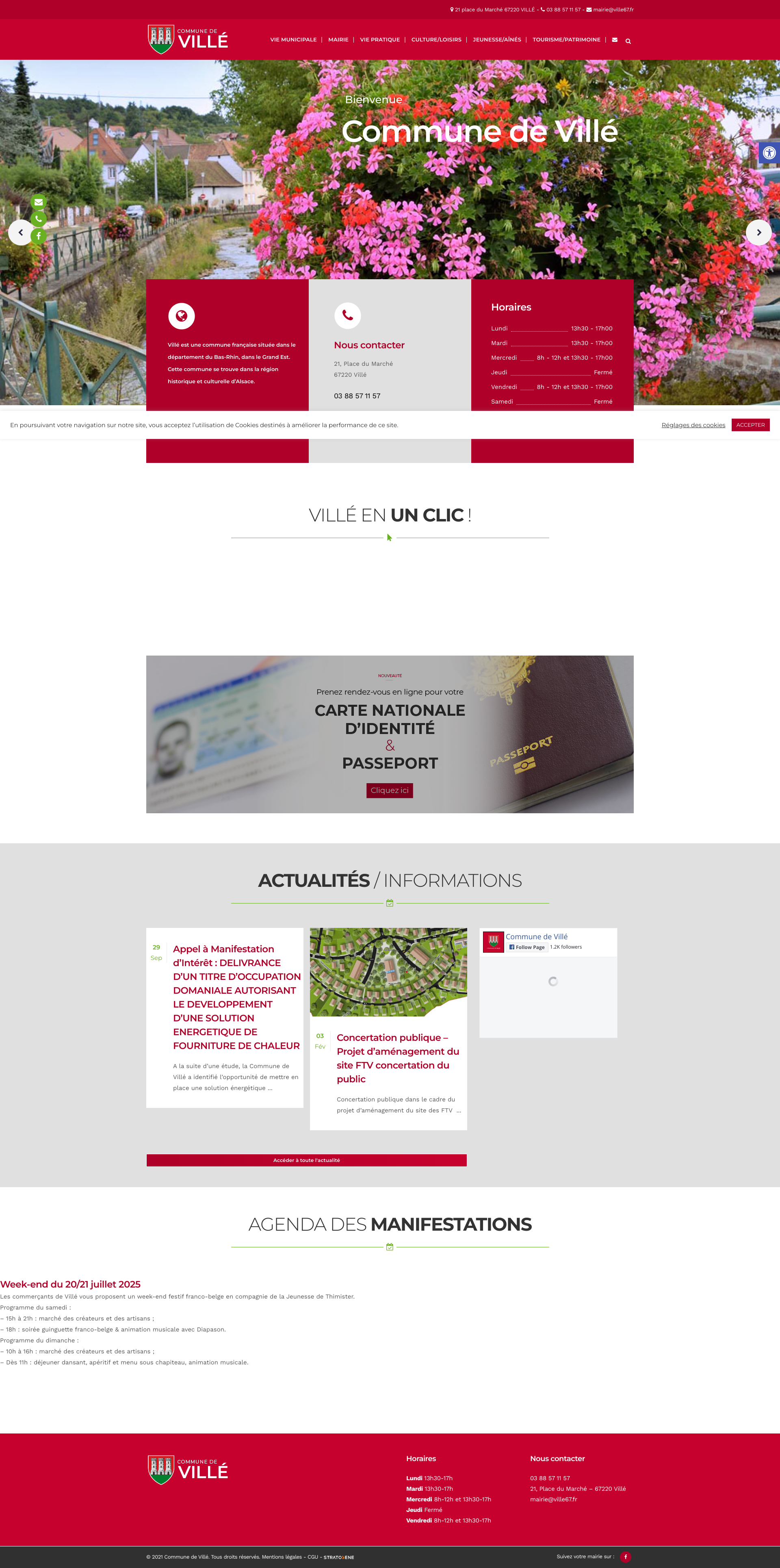 Aperçu du site