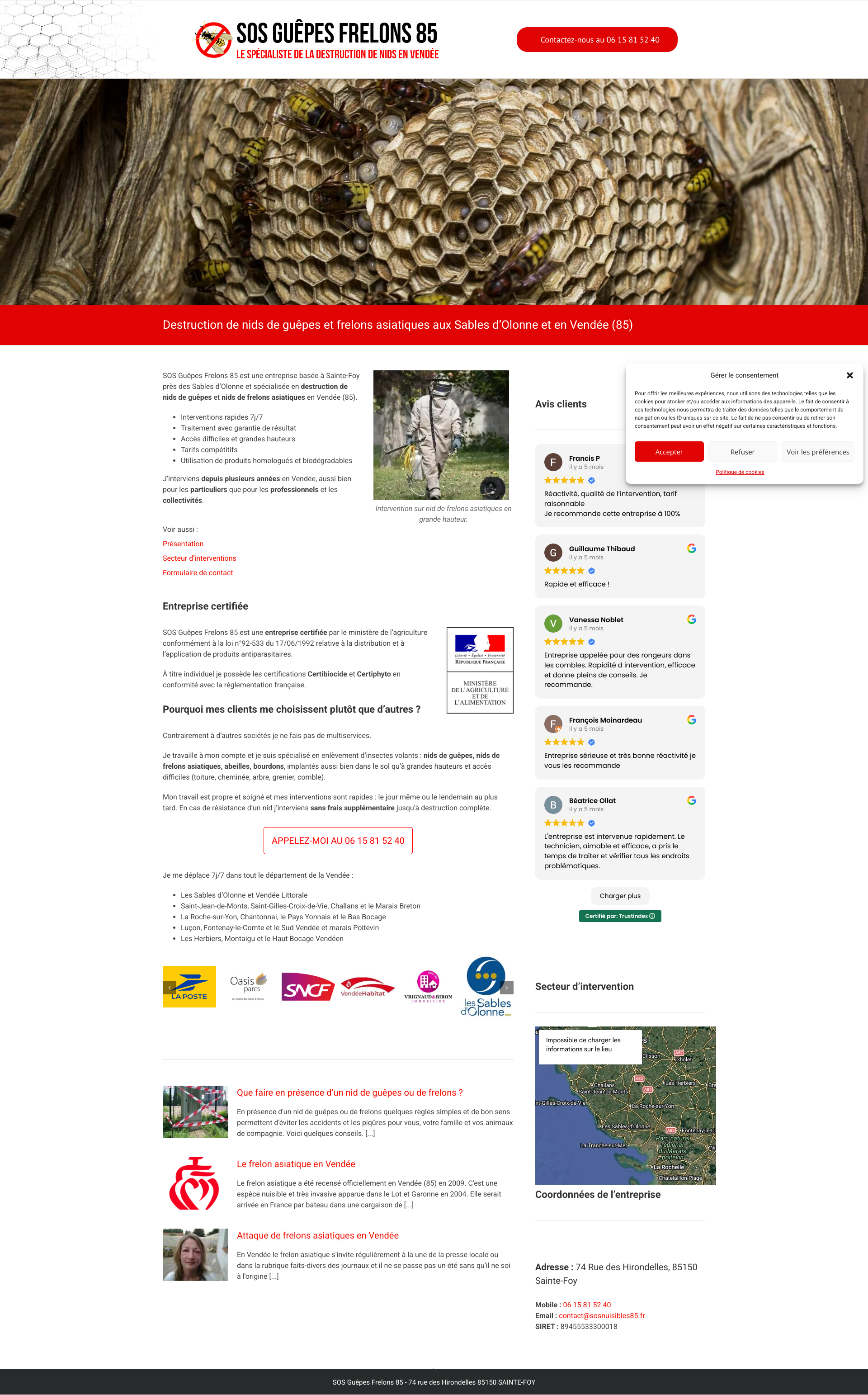 Aperçu du site
