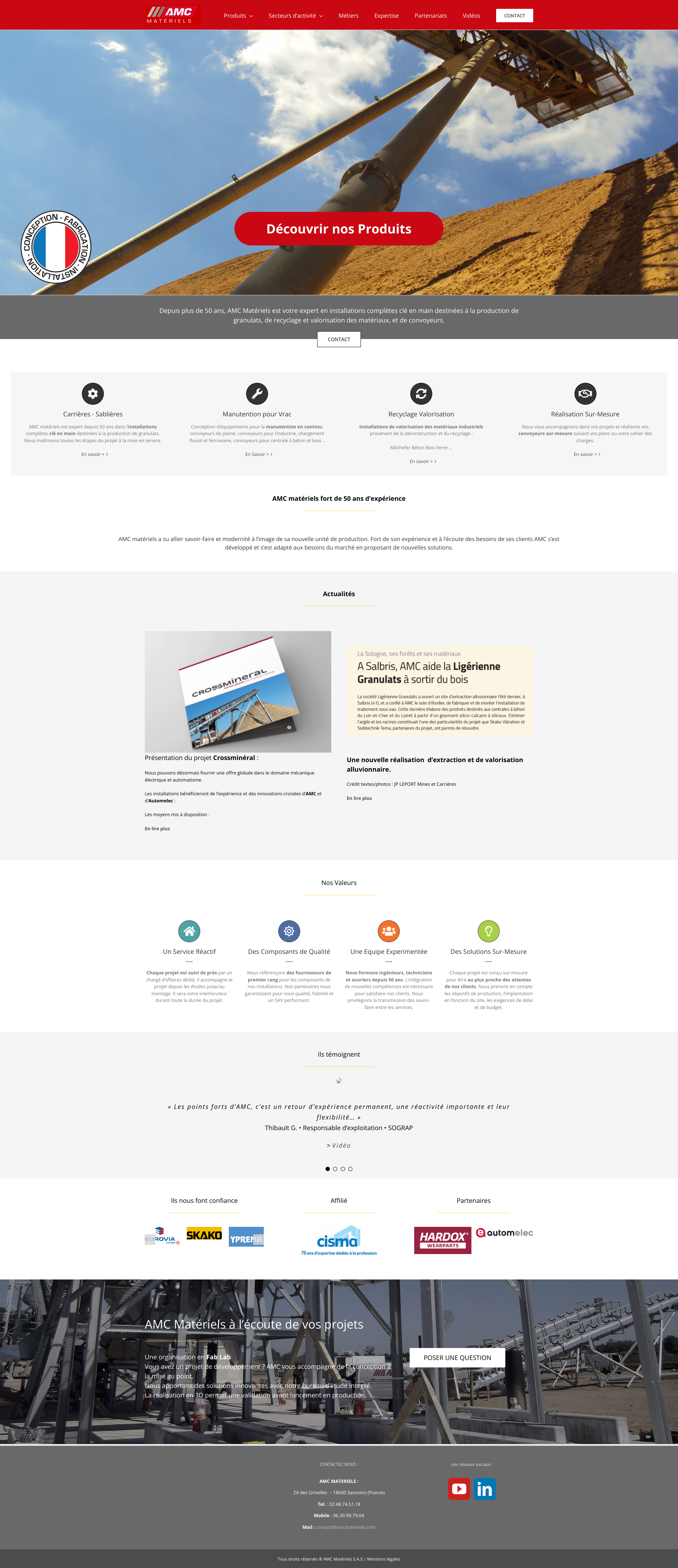Aperçu du site