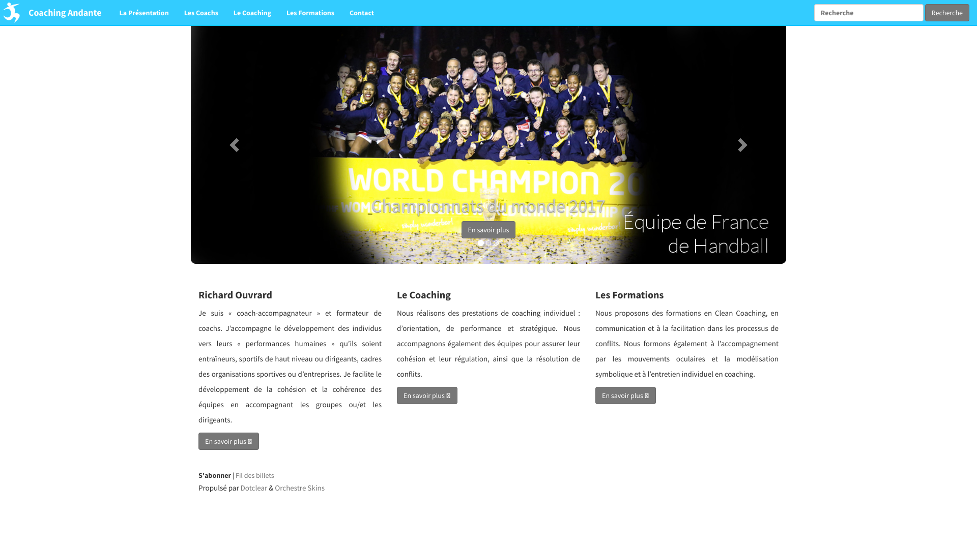 Aperçu du site