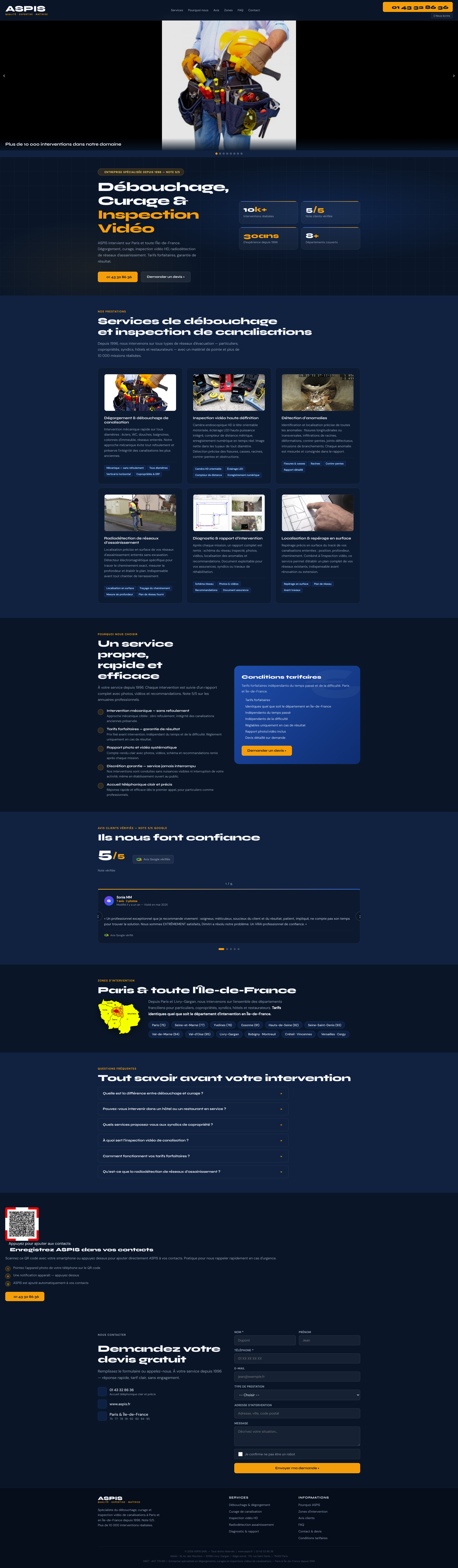Aperçu du site