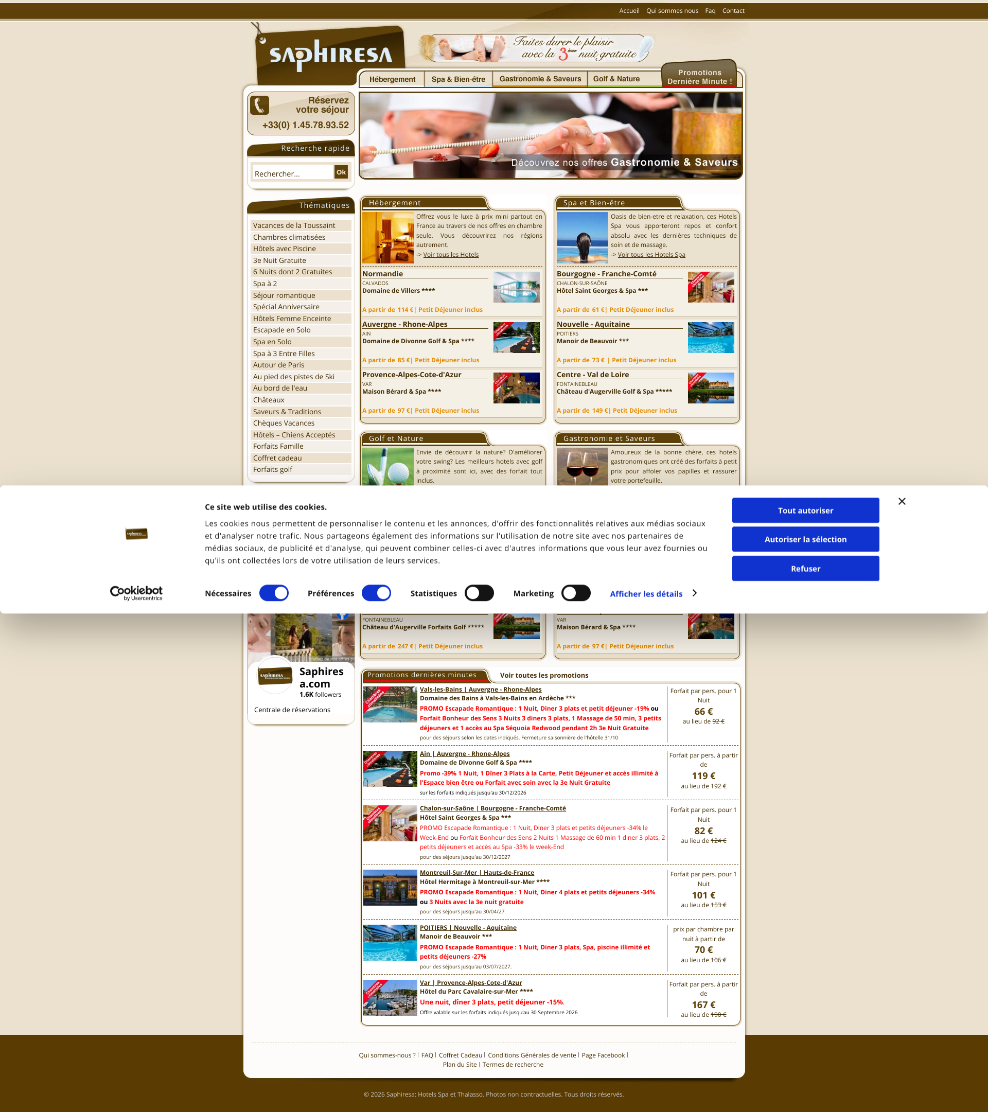 Aperçu du site