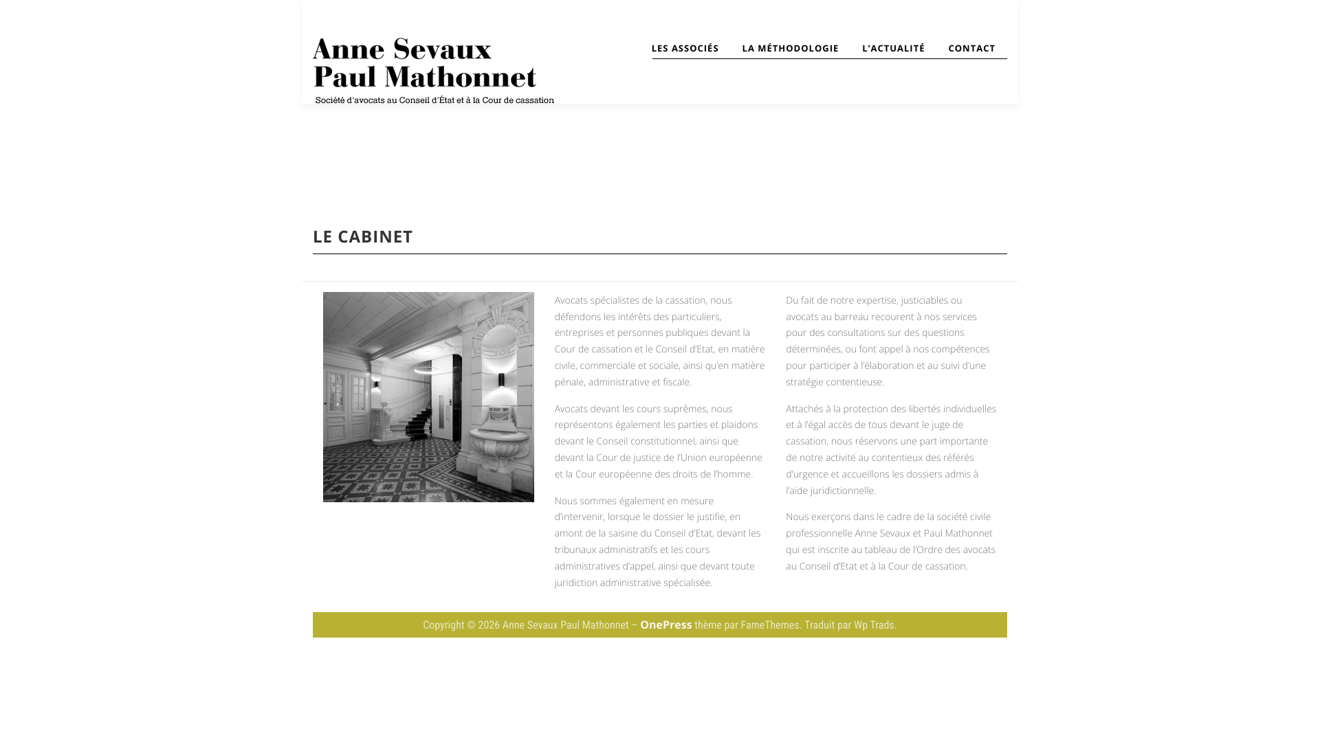 Aperçu du site