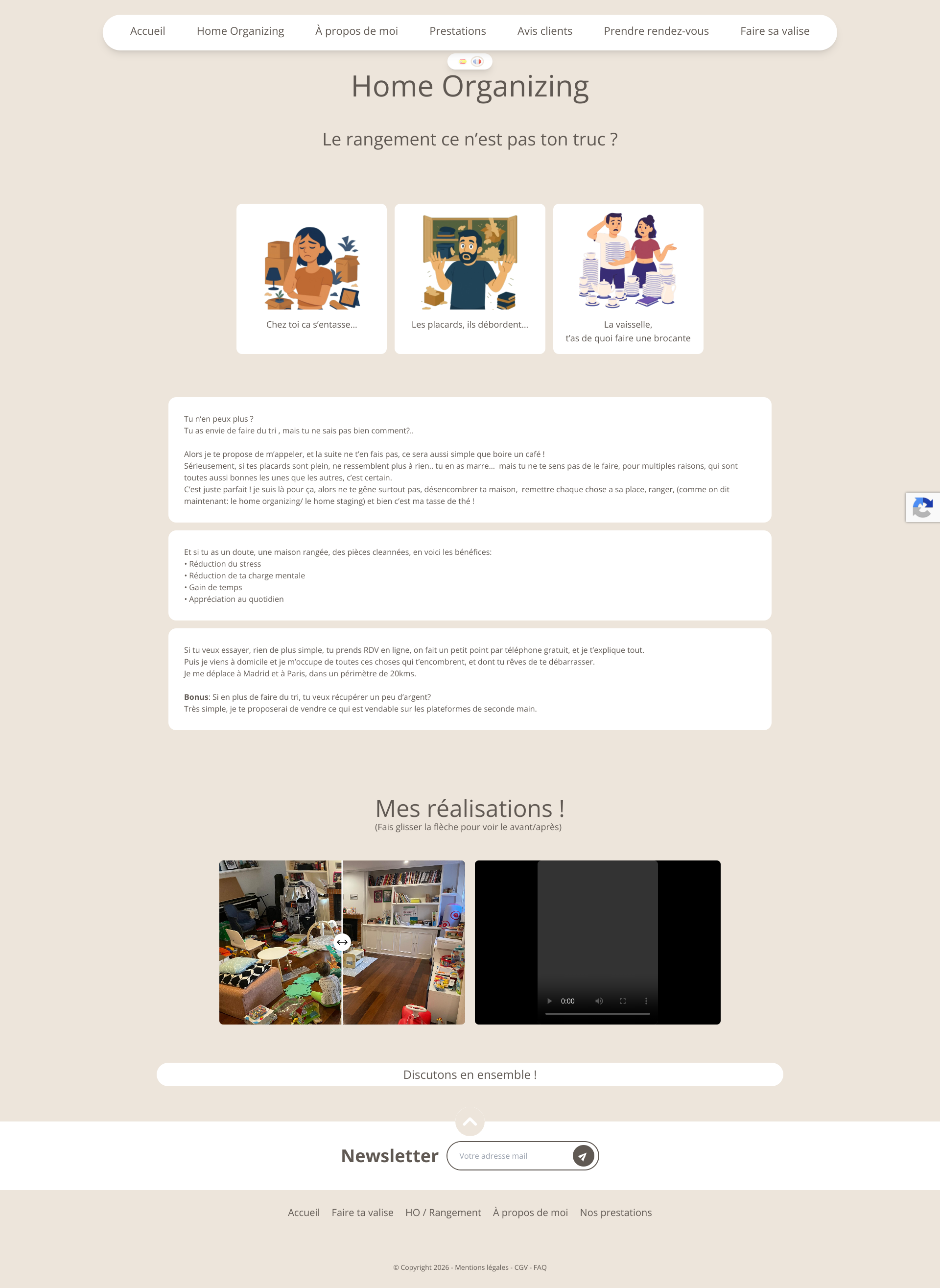 Aperçu du site