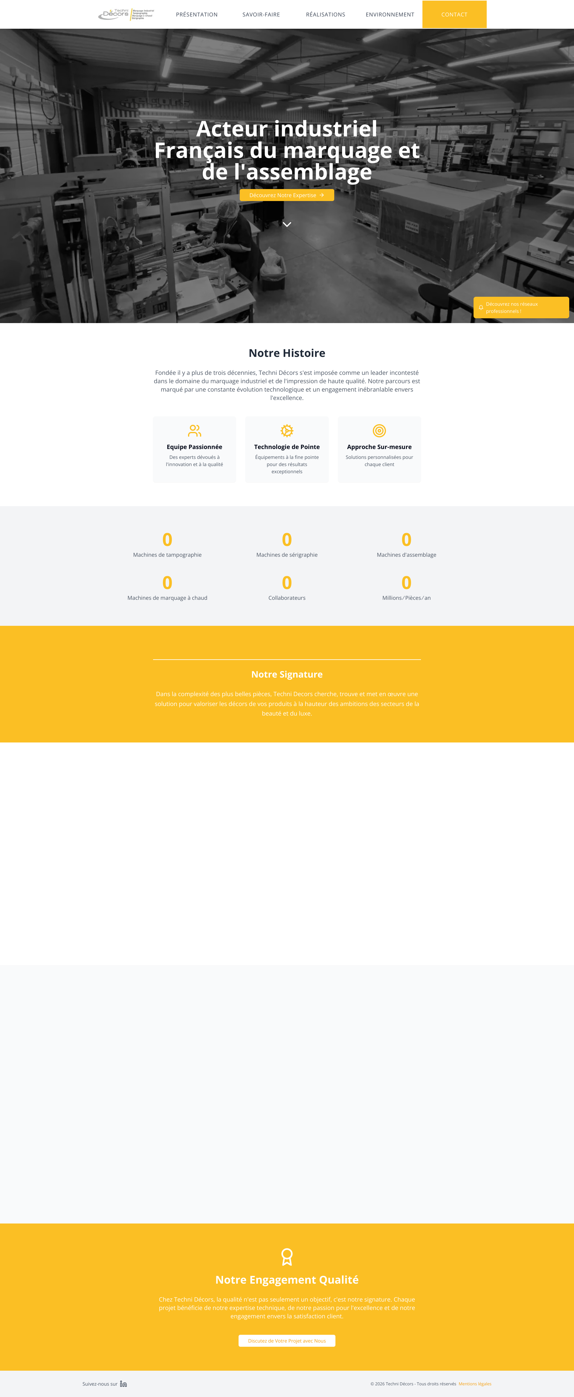 Aperçu du site