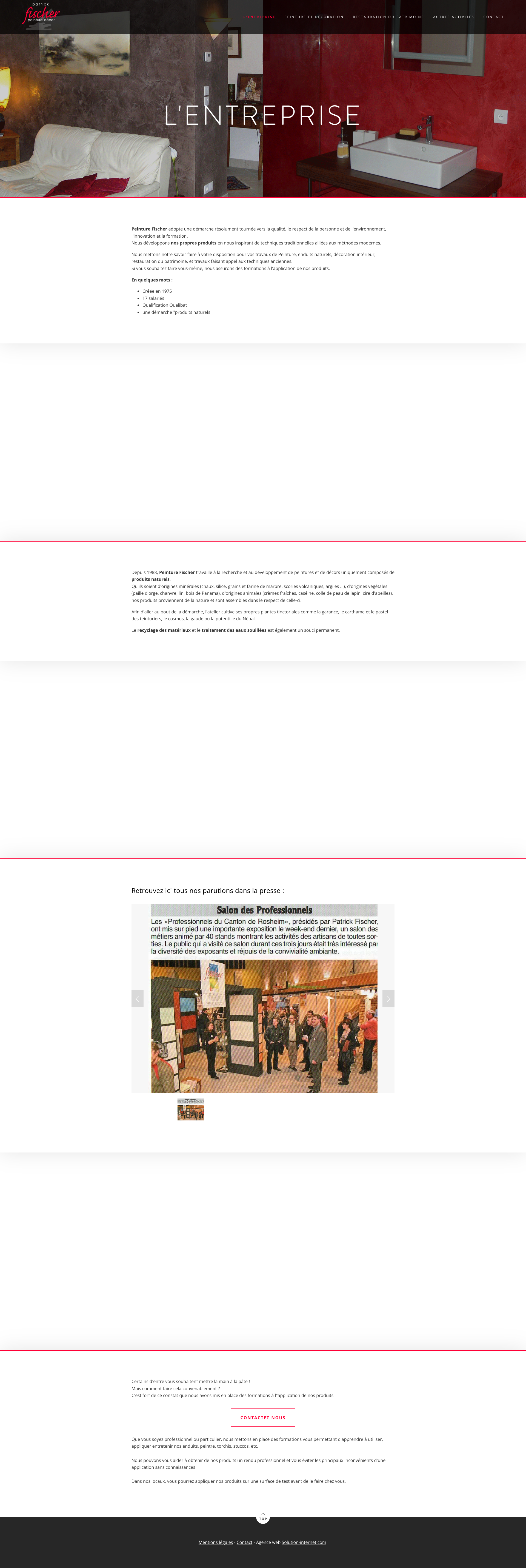 Aperçu du site