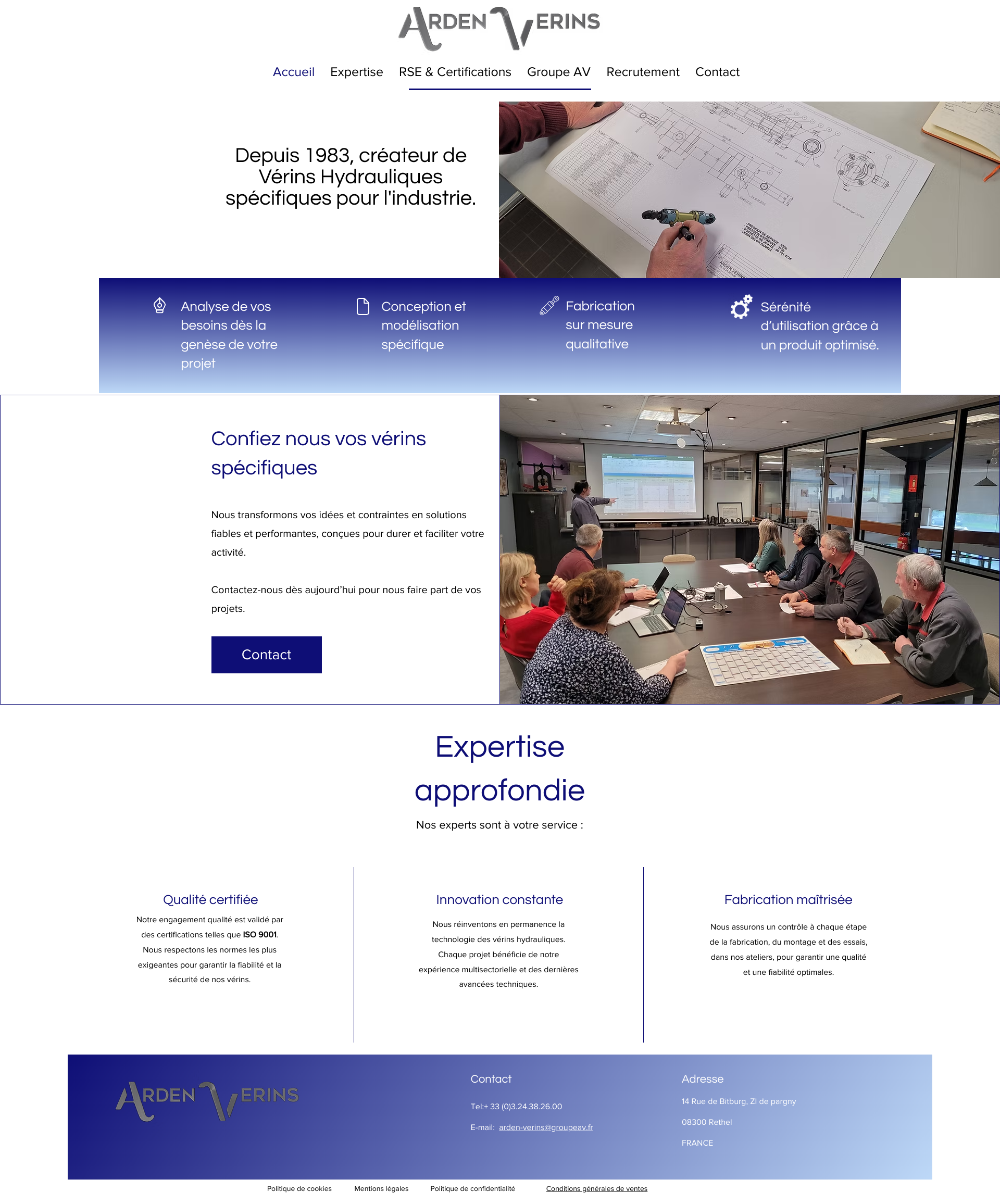 Aperçu du site