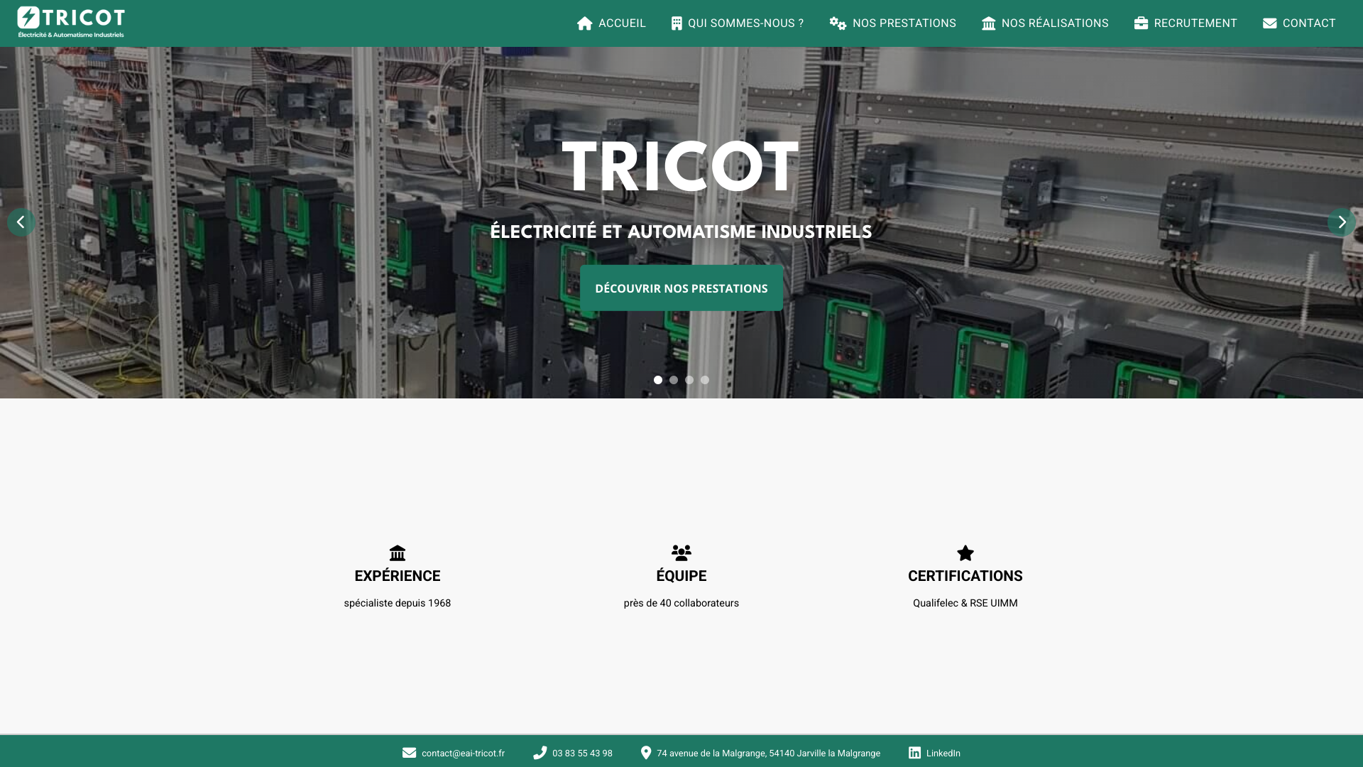 Aperçu du site