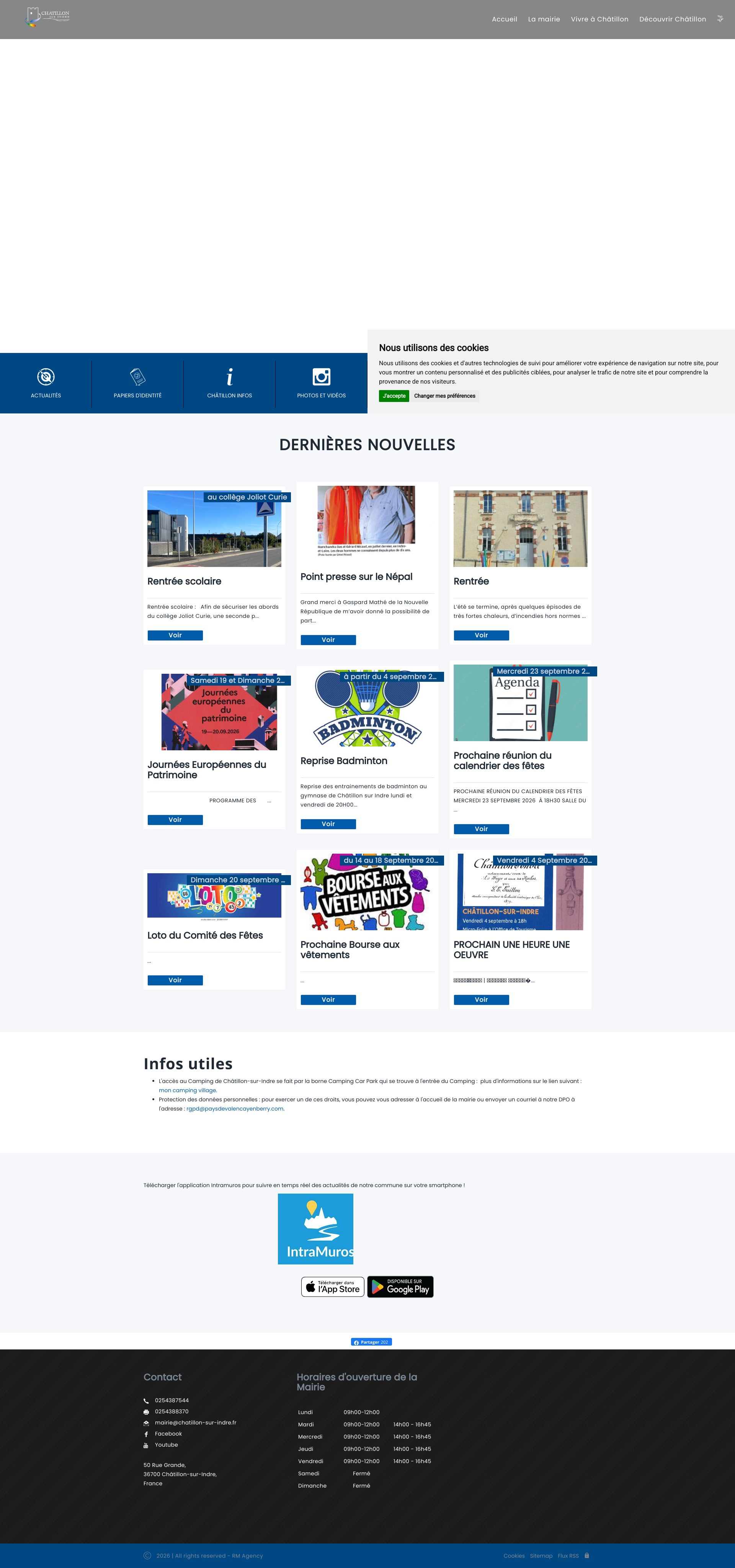 Aperçu du site