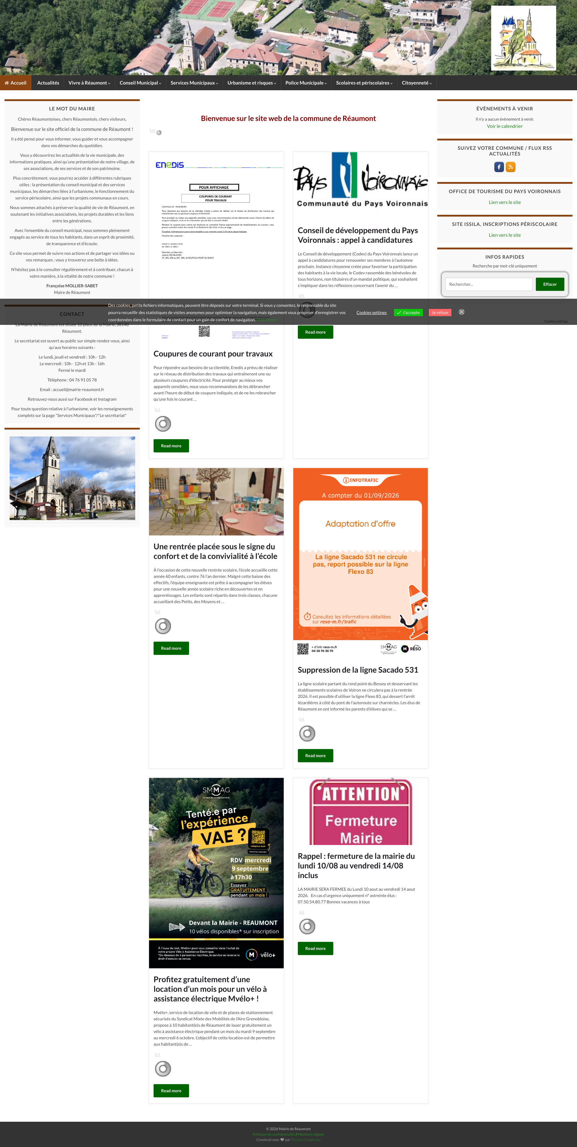 Aperçu du site