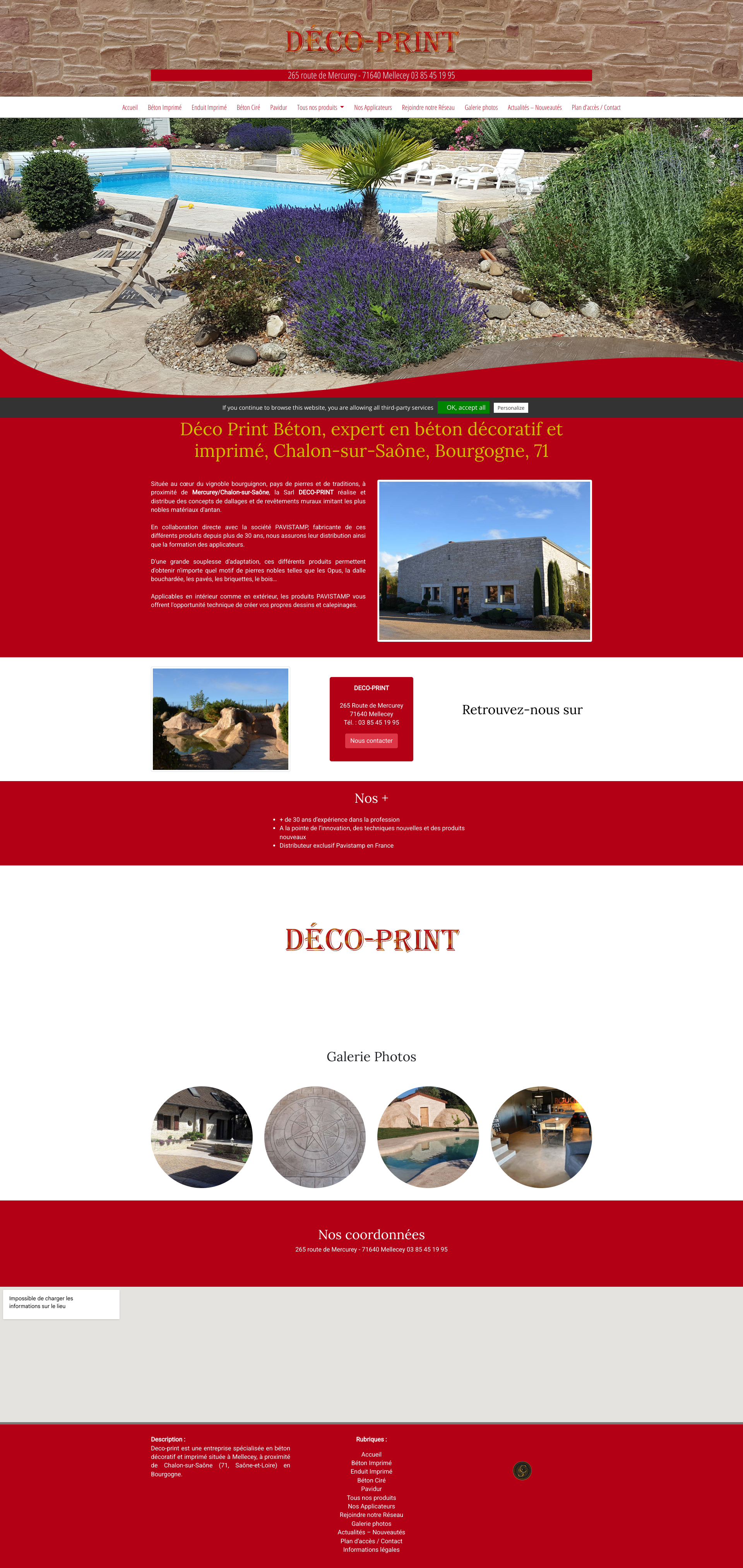 Aperçu du site