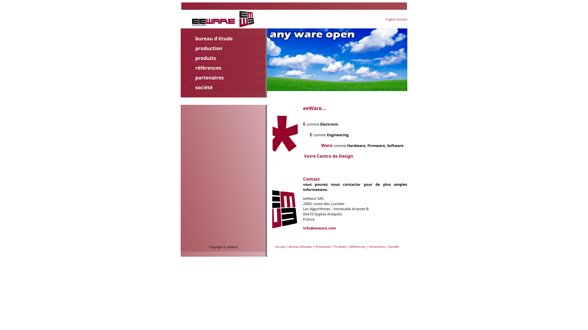 Aperçu du site