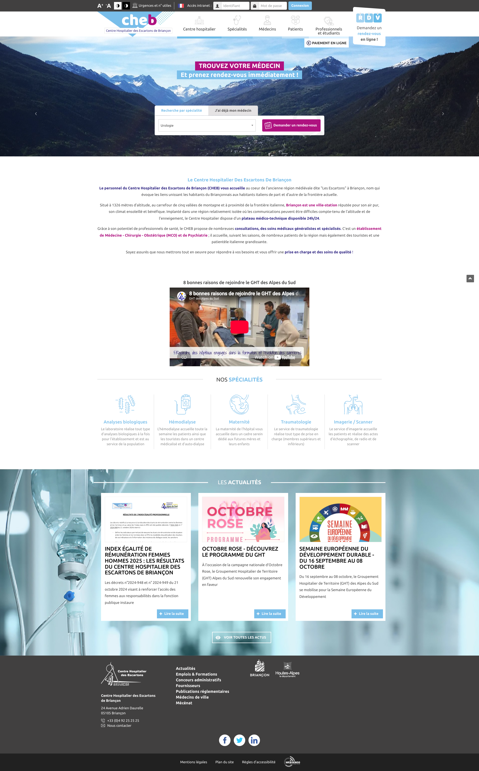 Aperçu du site