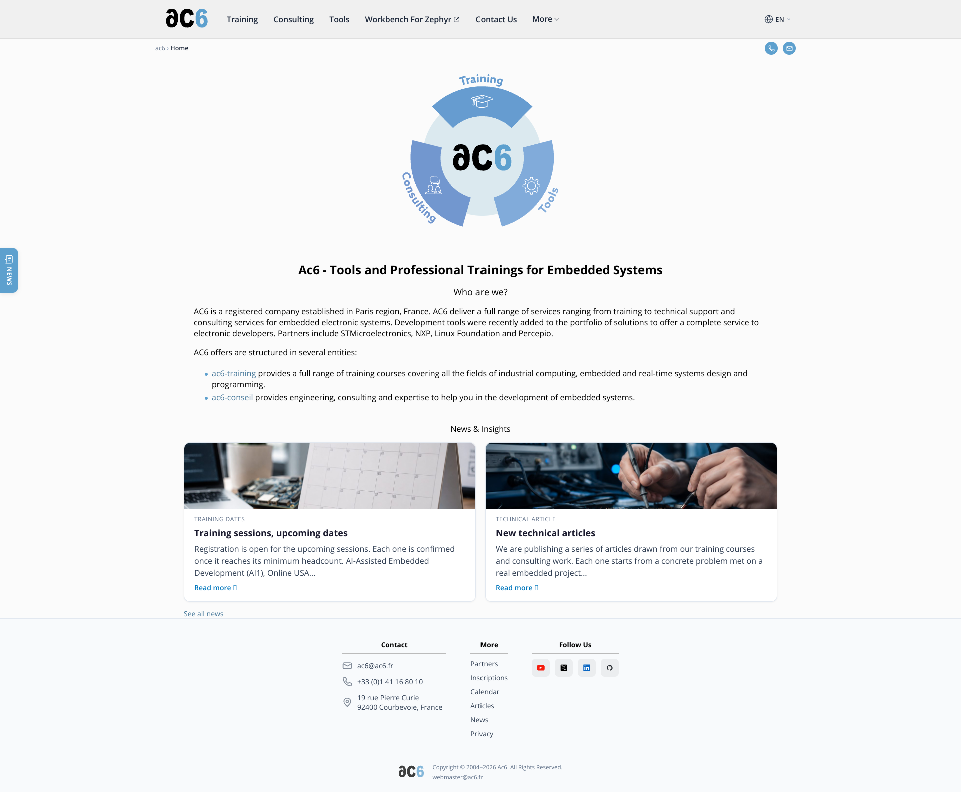 Aperçu du site