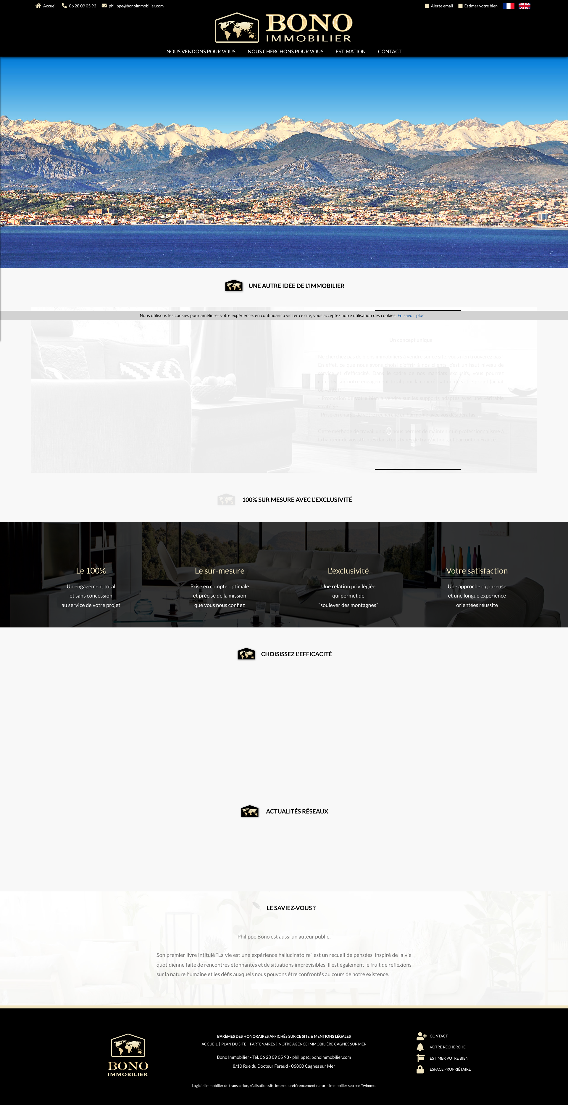 Aperçu du site