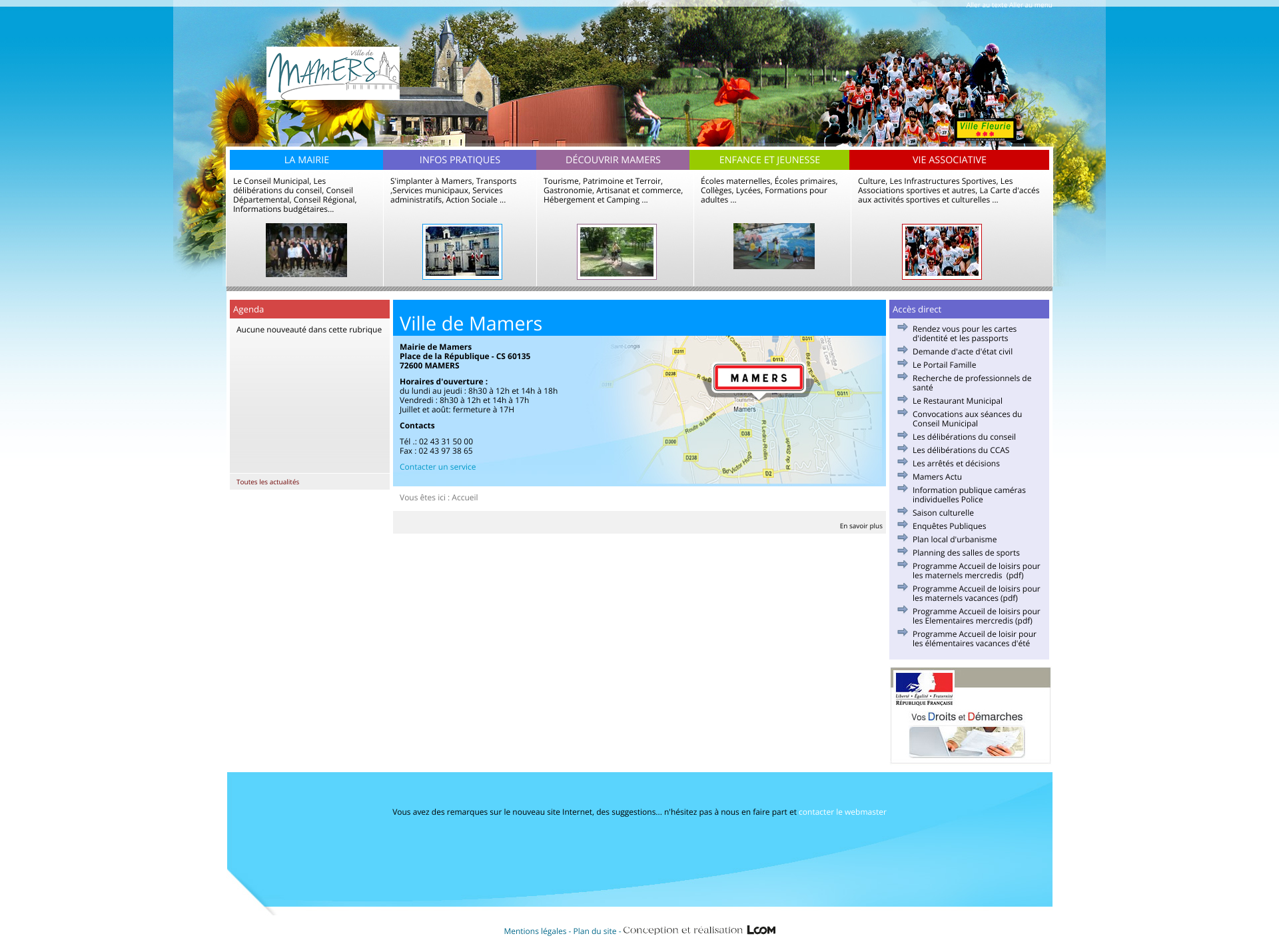 Aperçu du site