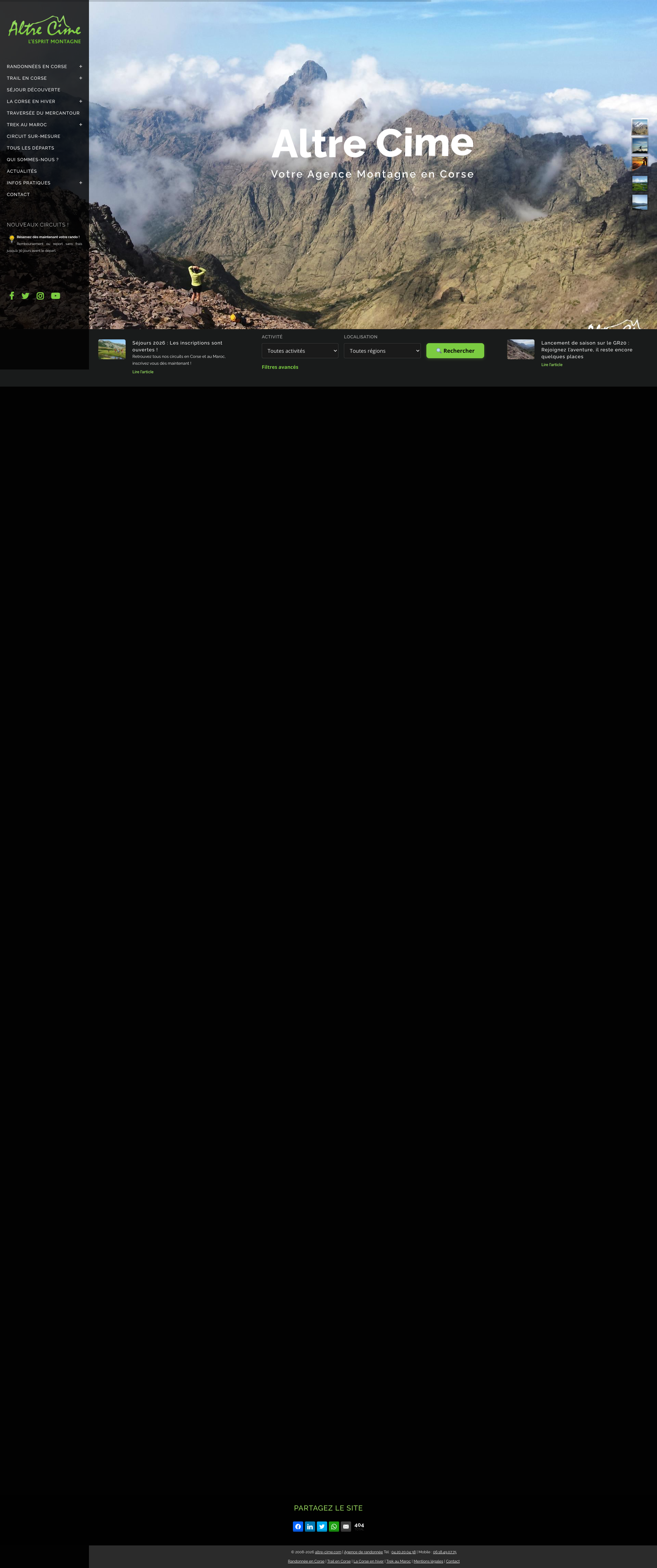 Aperçu du site