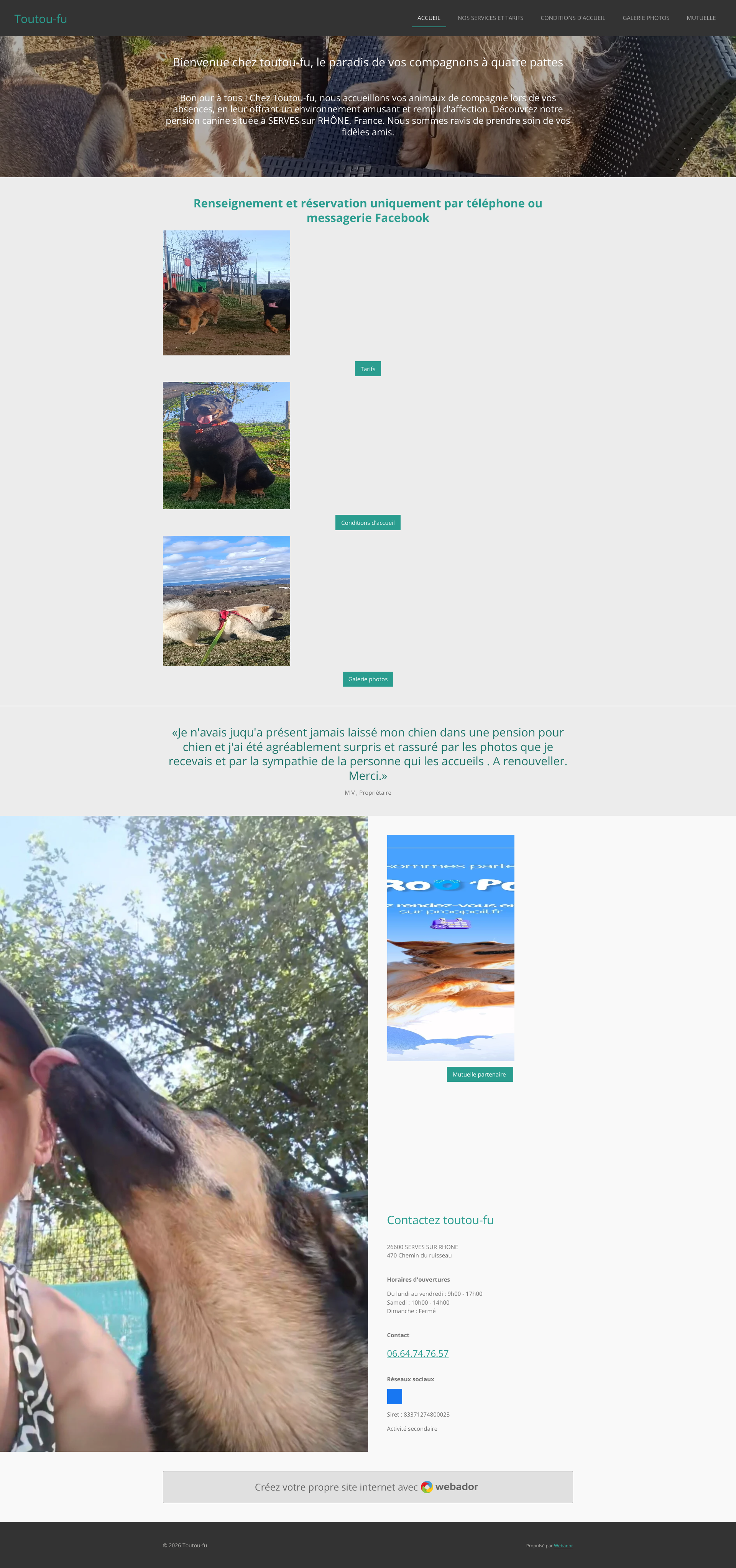 Aperçu du site