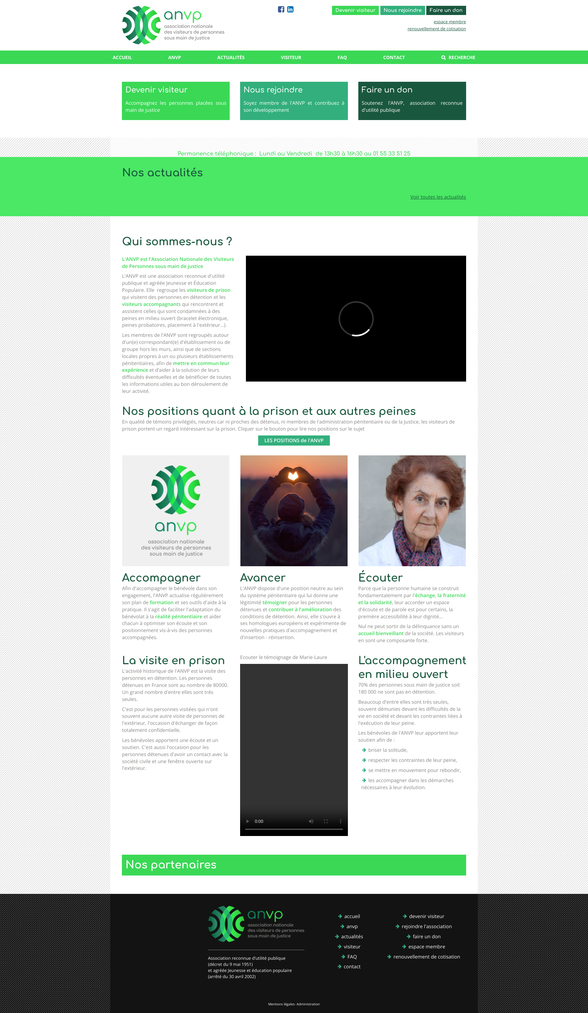 Aperçu du site