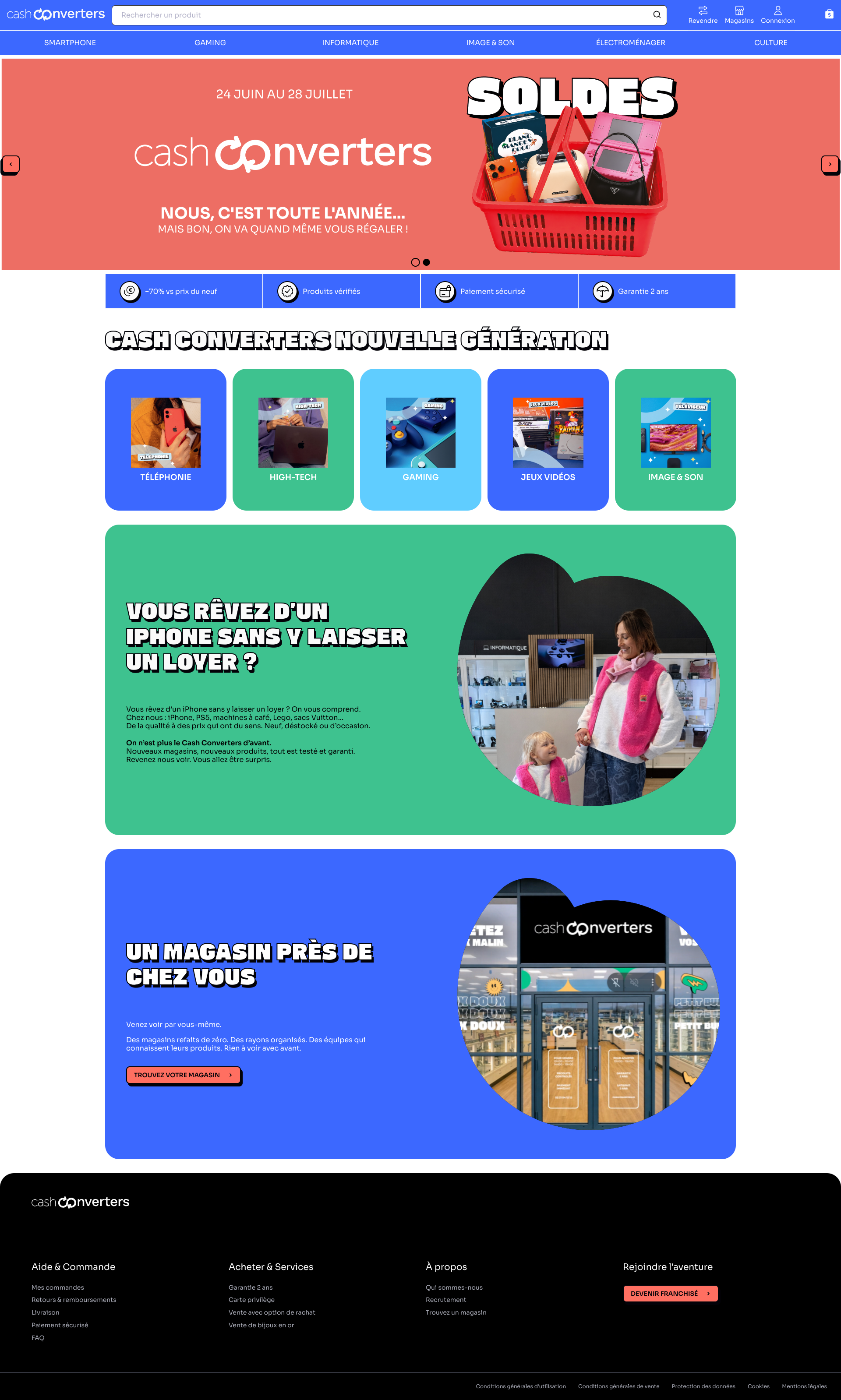 Aperçu du site
