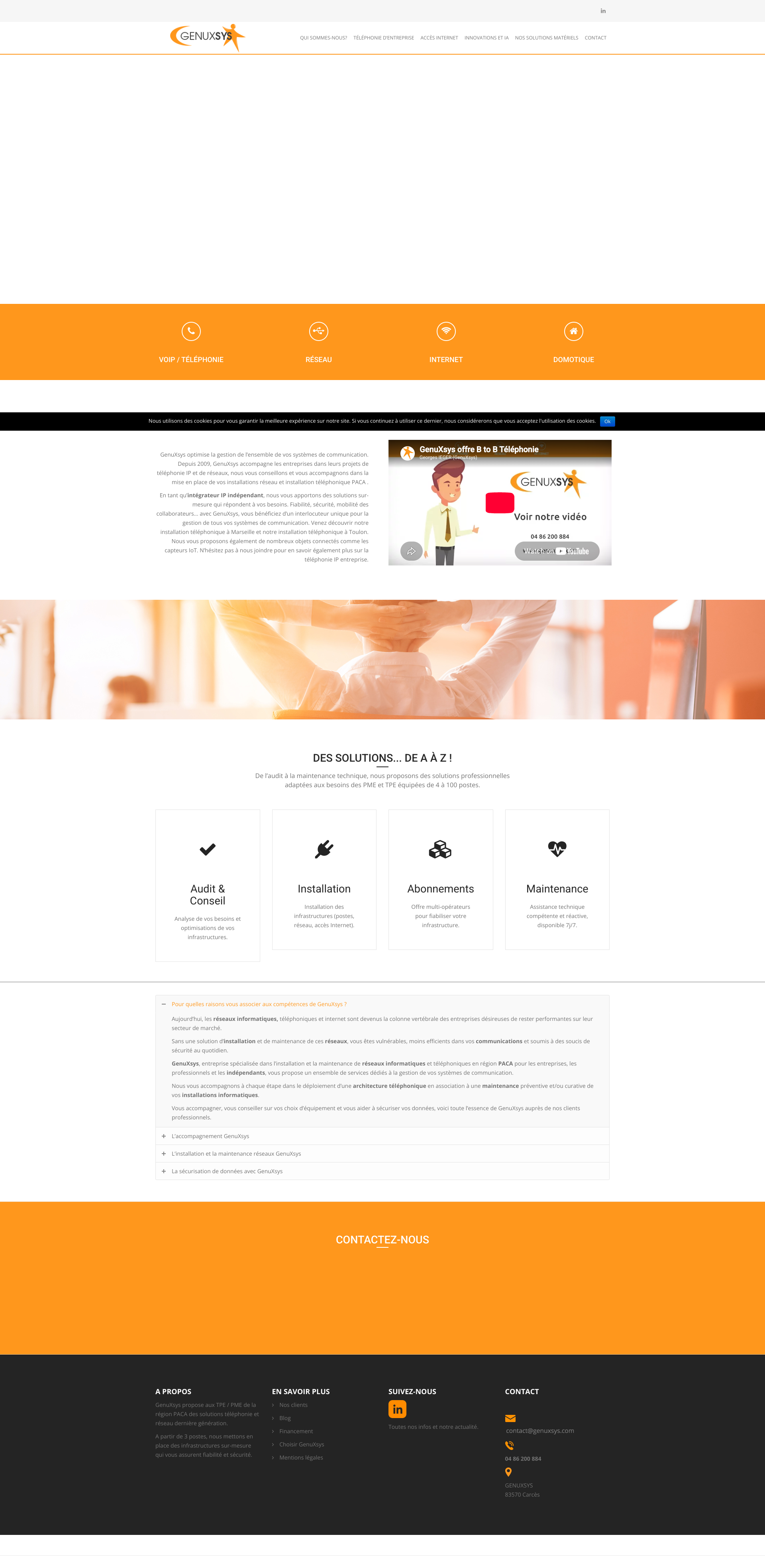 Aperçu du site