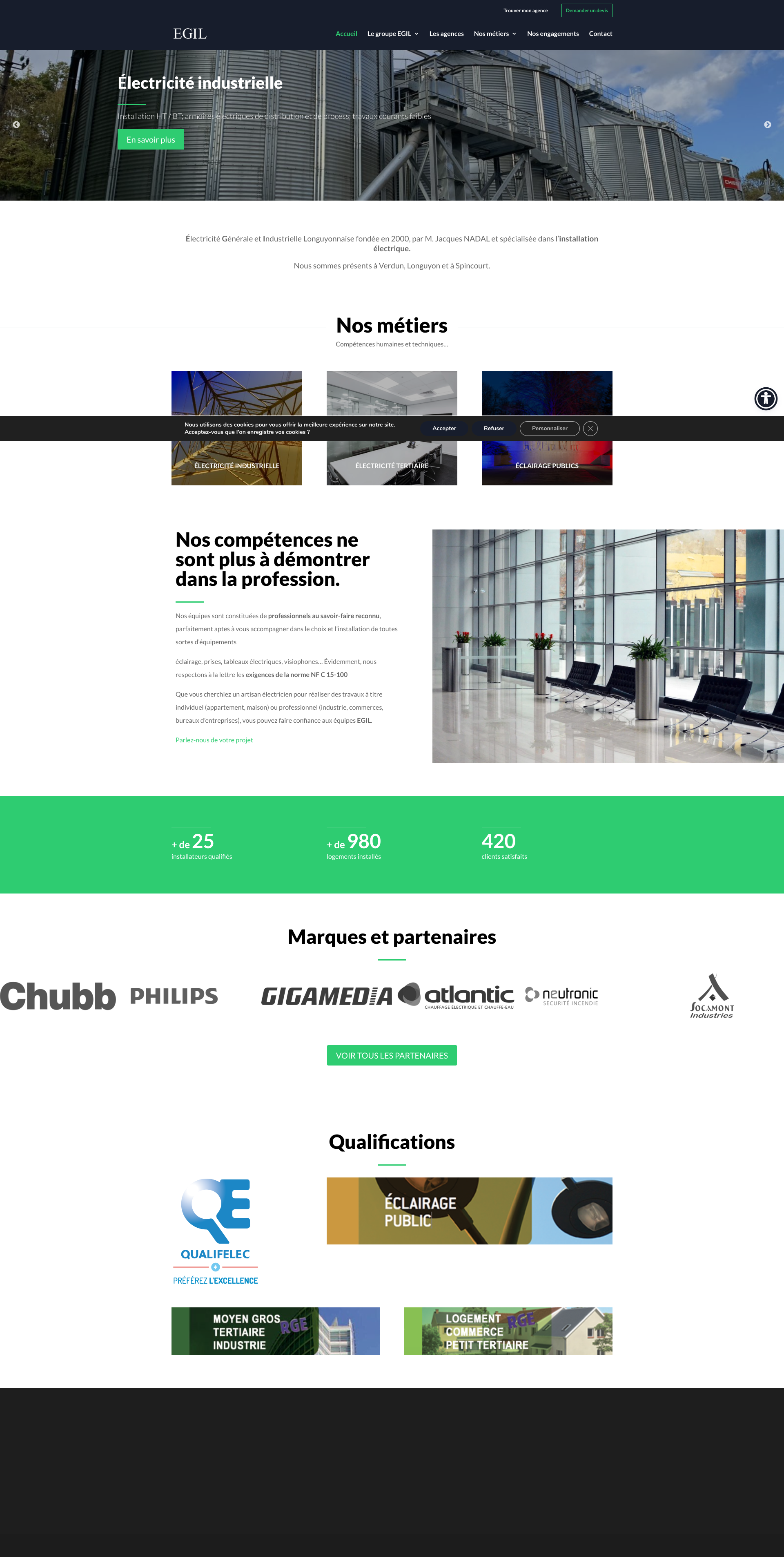 Aperçu du site