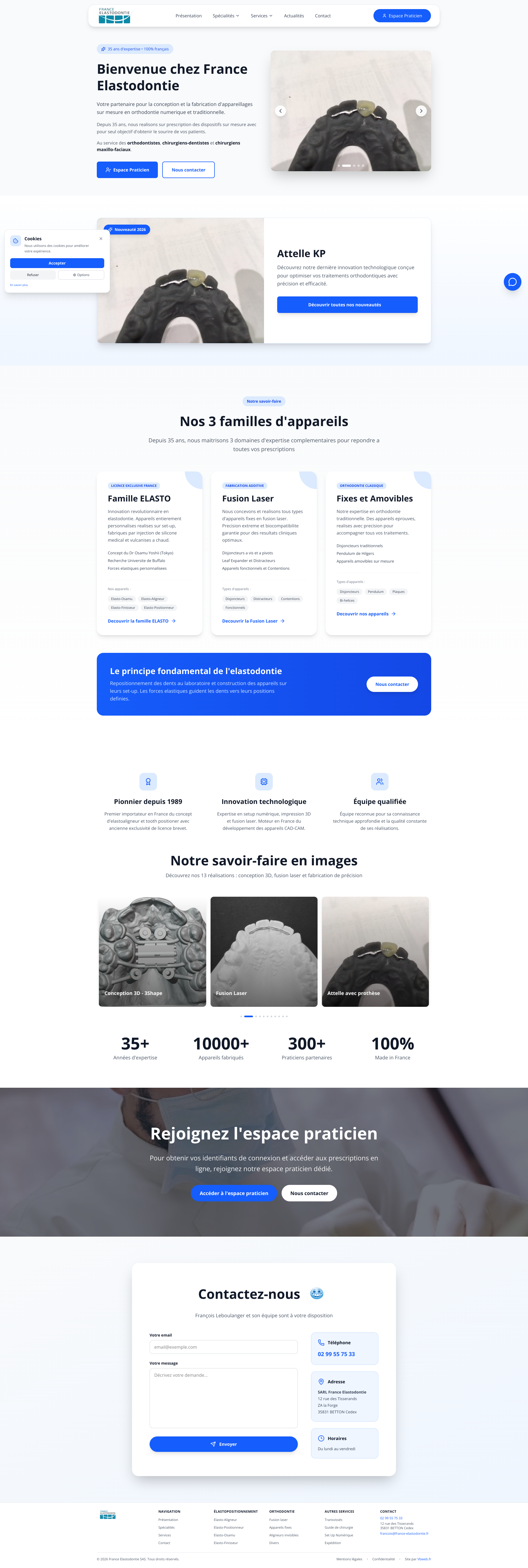 Aperçu du site