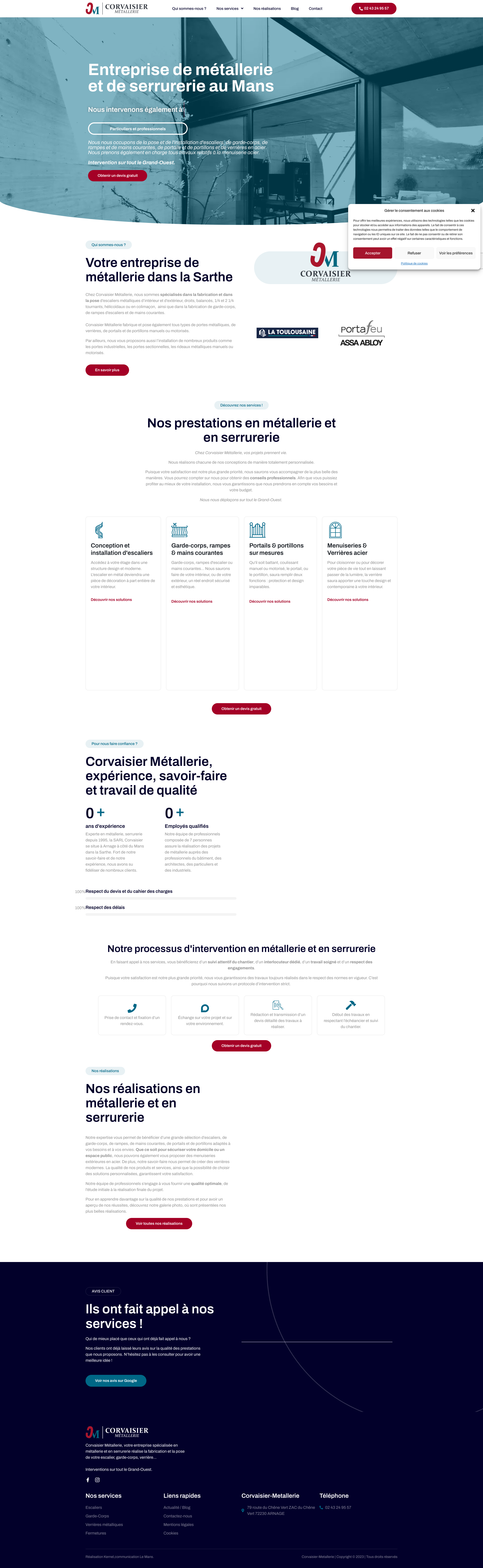 Aperçu du site