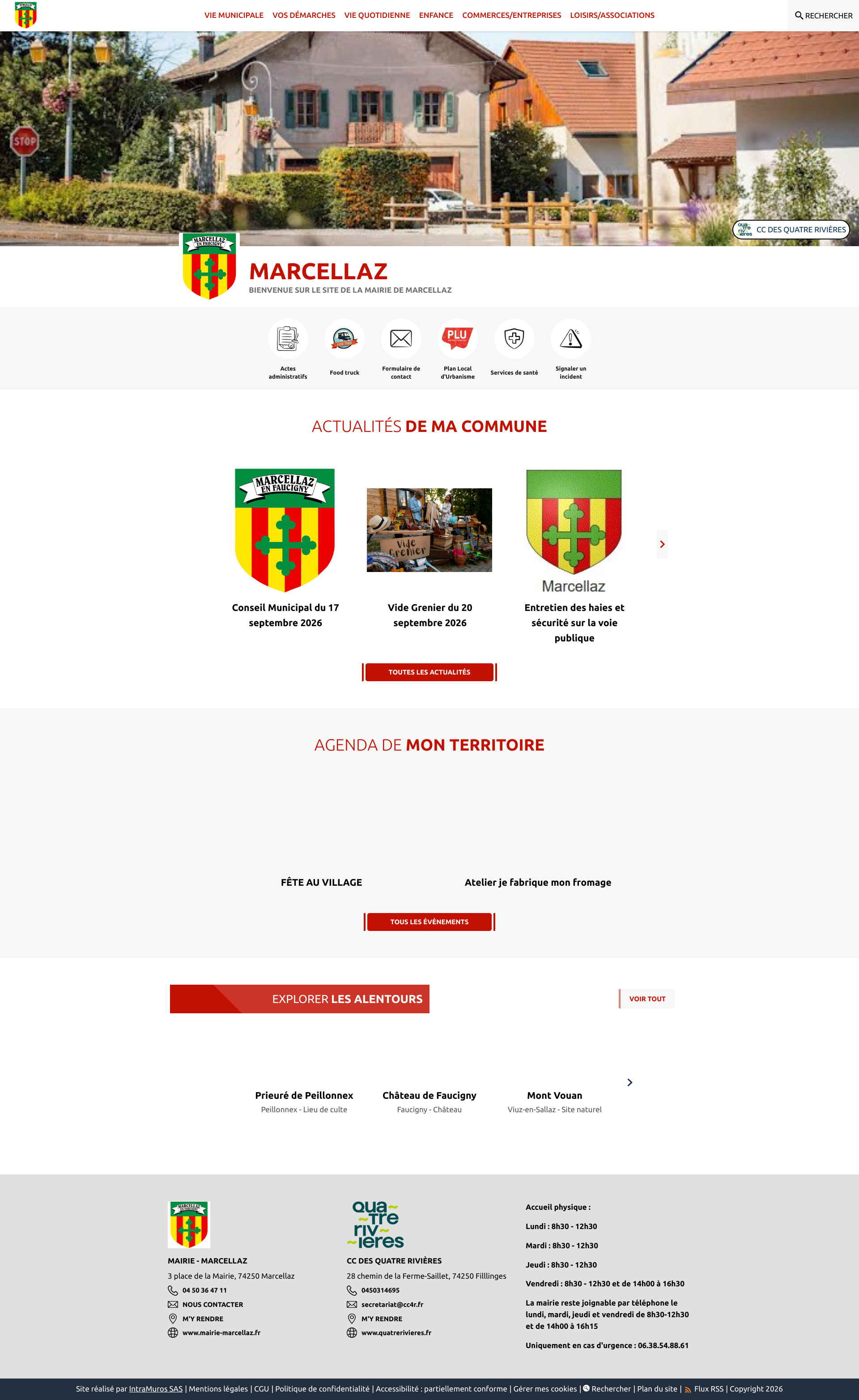 Aperçu du site