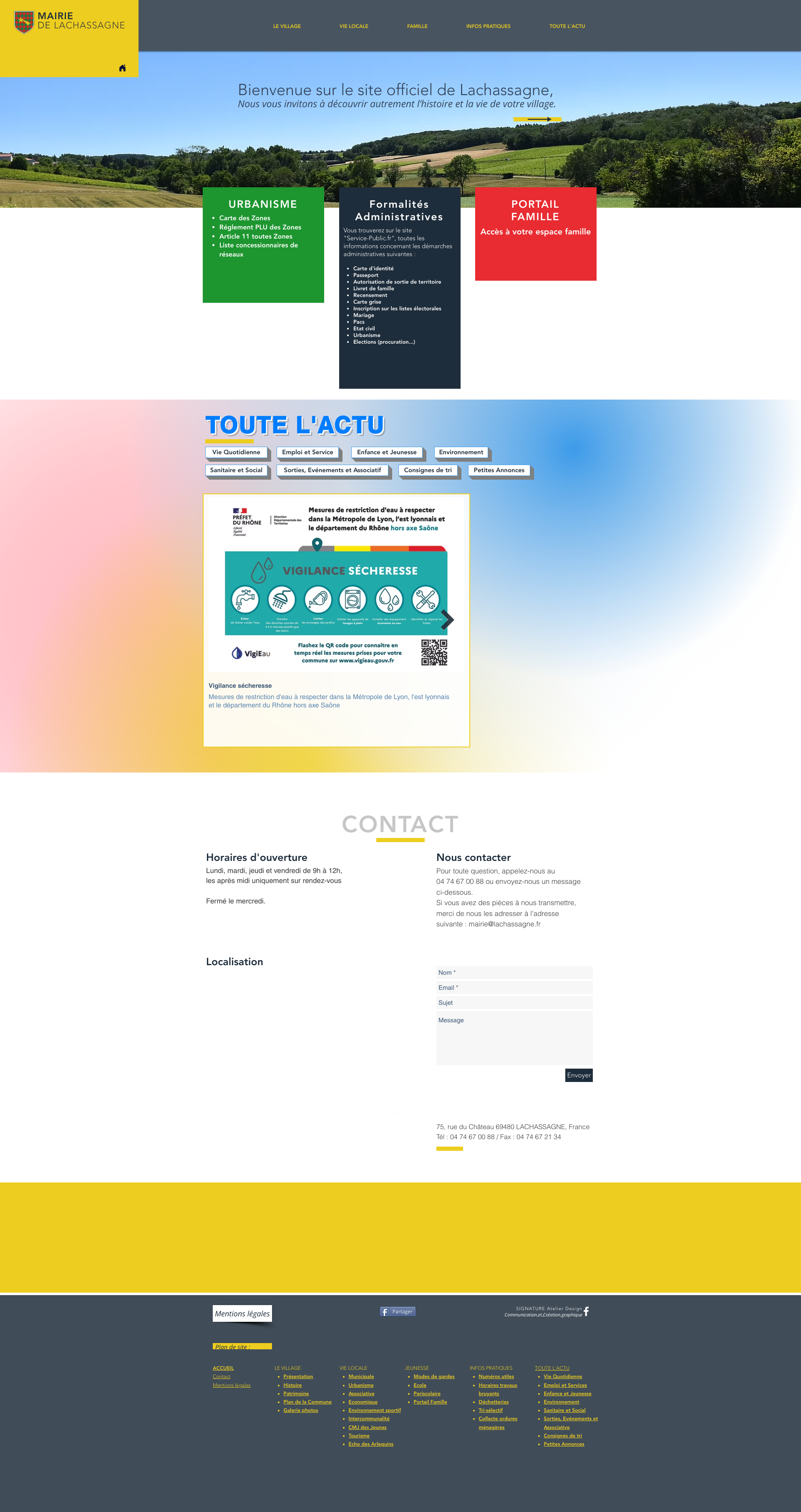Aperçu du site